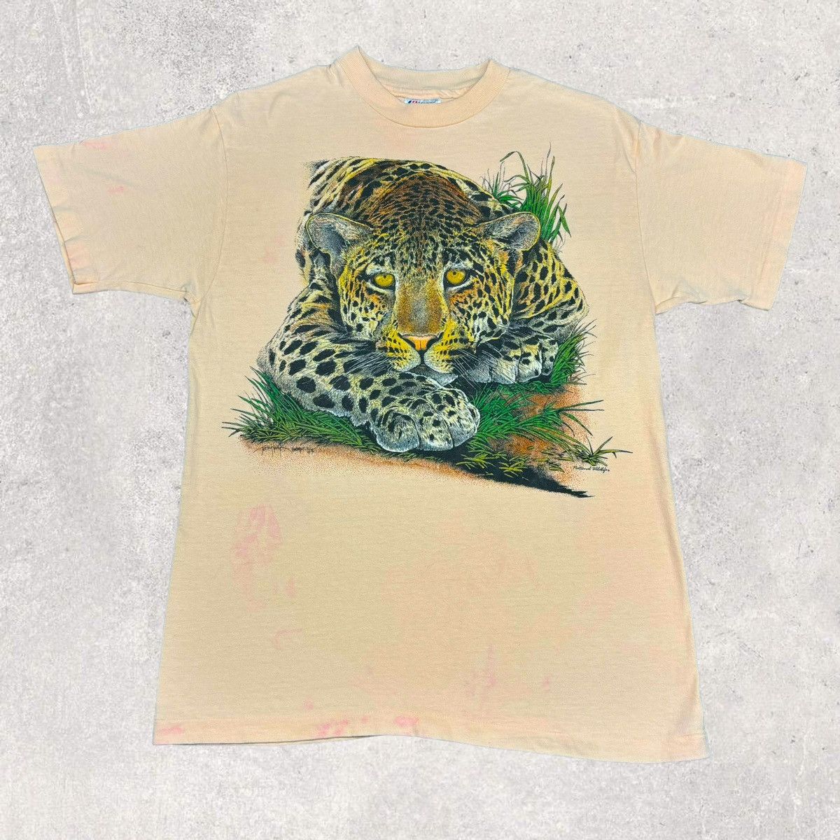 Hanes × Vintage Vintage Leopard Shirt Size US M / EU 48-50 / 2 - 1 Thumbnail