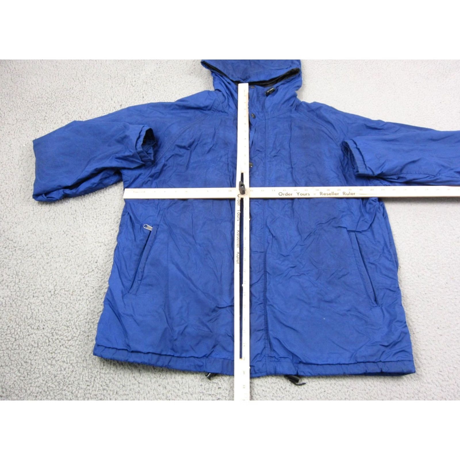 The North Face VINTAGE The North Face Jacket Men XL Blue Gore Tex Windy Water Resistant Insulated Quilted Nylon Softshell Logo Pattern Solid Mid-Length Asus? Size US XL / EU 56 / 4 - 7 Thumbnail