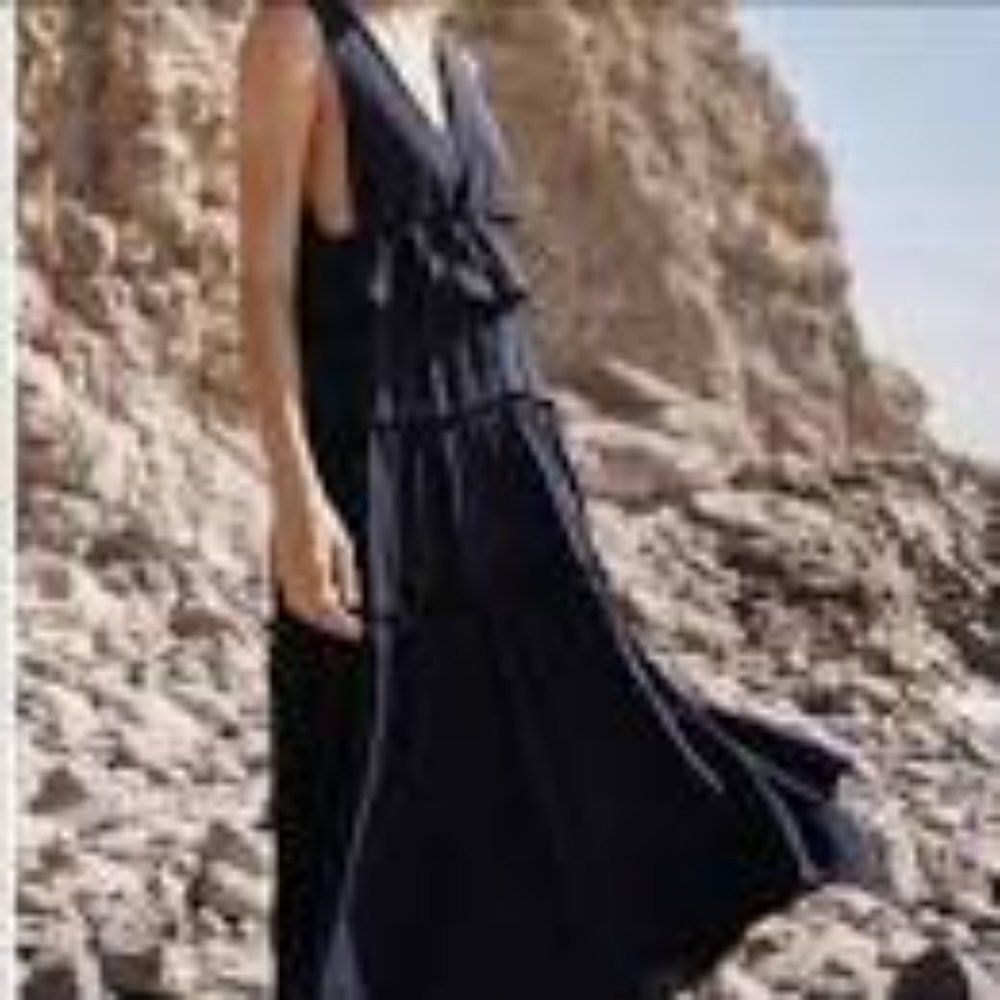 Sage Sage The Label Demeter Tiered Midi A-Line Dress XS Size XS / US 0-2 / IT 36-38 - 10 Thumbnail