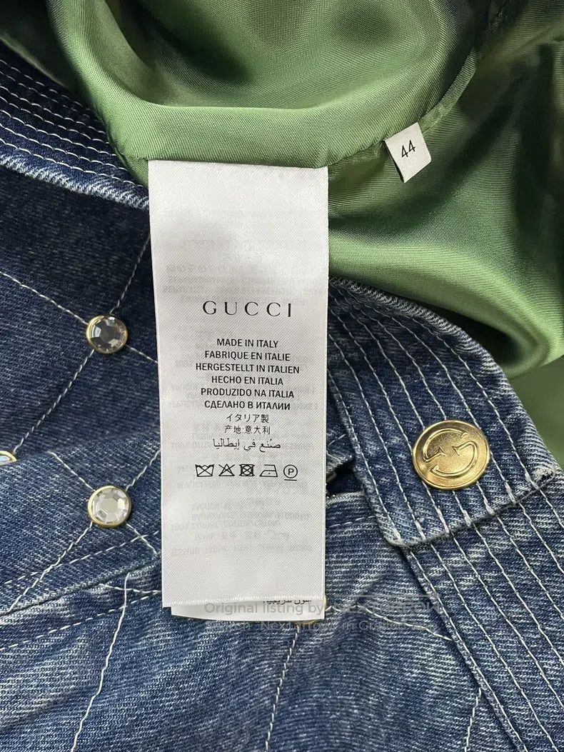 Gucci Gucci Blue denim rhinestone skirt Size 28" / US 6 / IT 42 - 5 Thumbnail