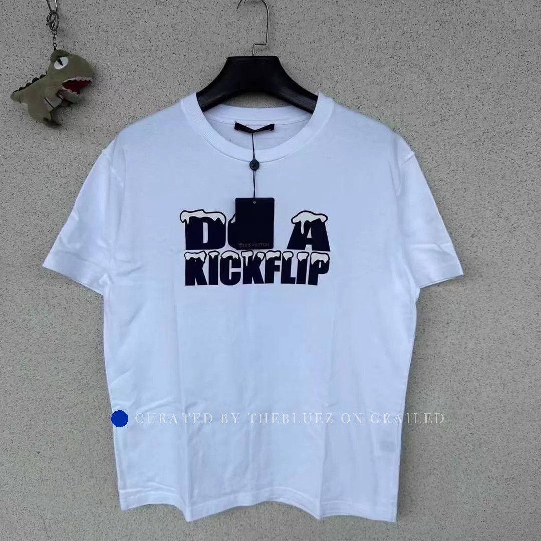 Louis Vuitton White Graphic Short Sleeve T-Shirt Size US XL / EU 56 / 4 - 1 Thumbnail
