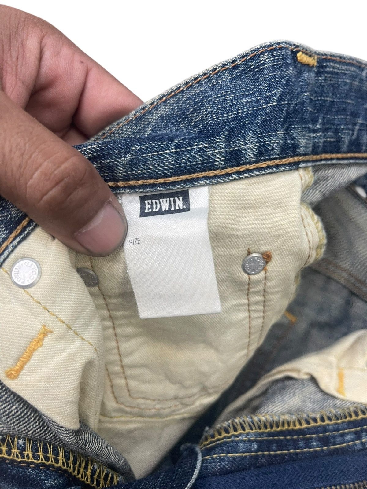 Edwin Vintage Edwin 503 Faded Distressed Jeans Streetwear Size US 30 / EU 46 - 8 Thumbnail
