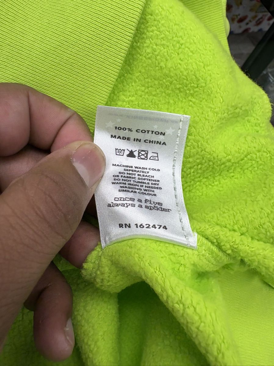 Sp5der Sp5der Og Web V2 Gradient Hoodie 'Acid Green' Size US L / EU 52-54 / 3 - 5 Thumbnail