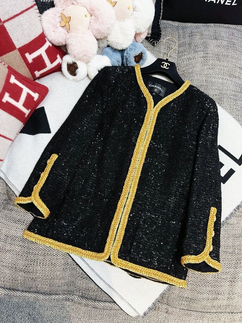 Chanel Chanel 22s spring and summer show black gold sequin woven Size XS / US 0-2 / IT 36-38 - 3 Thumbnail