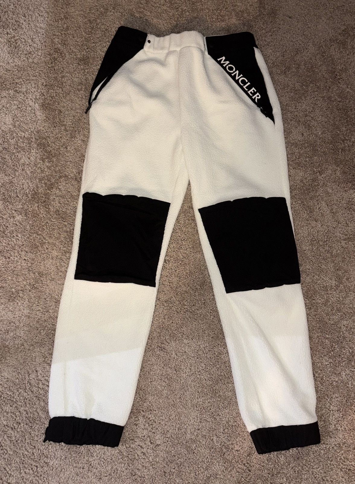 Moncler Moncler Grenoble Polartec Sweatpants White Black size XL Size US 34 / EU 50 - 1 Thumbnail