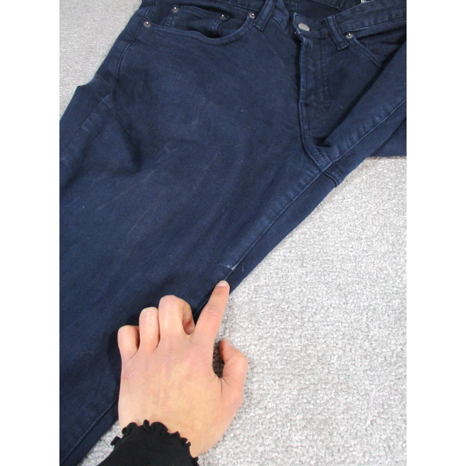 Bonobos BONOBOS Jeans Mens Slim Fit Denim 31X29 Dark Blue Tapered Size US 31 - 3 Thumbnail