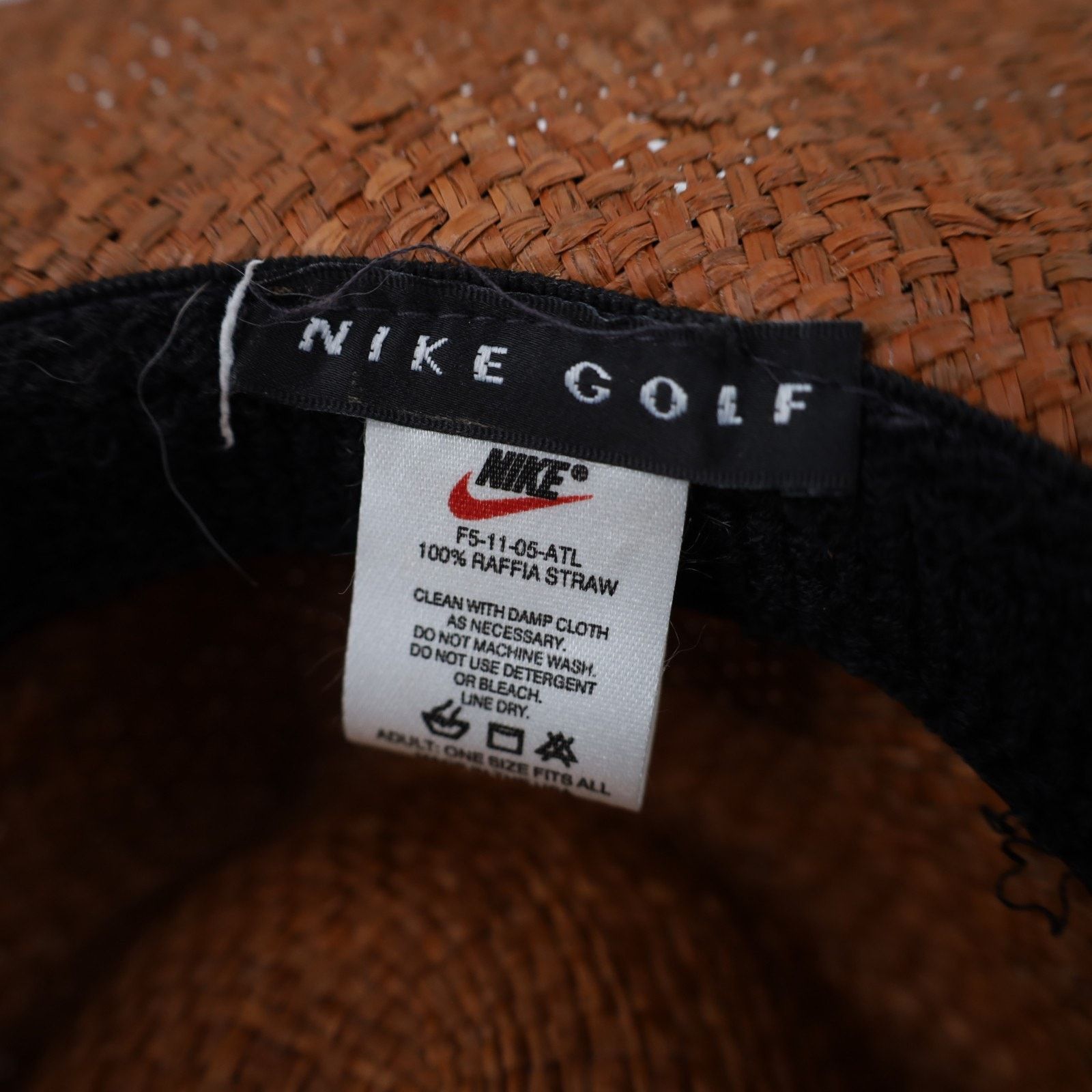 Nike × Vintage Vintage 90s Nike Golf Straw Hat Size ONE SIZE - 7 Thumbnail