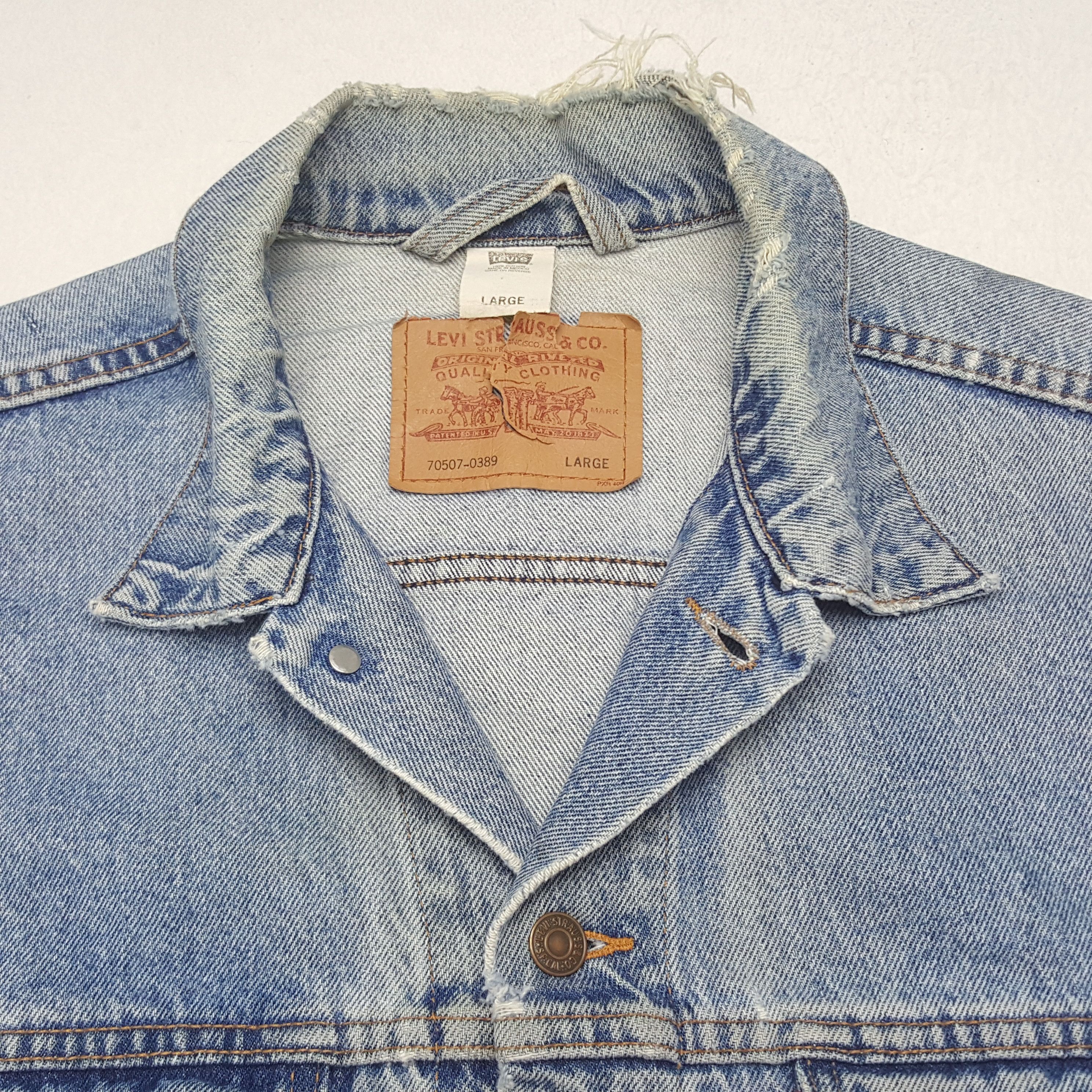 Levi's × Vintage Vintage Levis Denim X Custom Art Jamiroquai Jacket Size US L / EU 52-54 / 3 - 5 Thumbnail