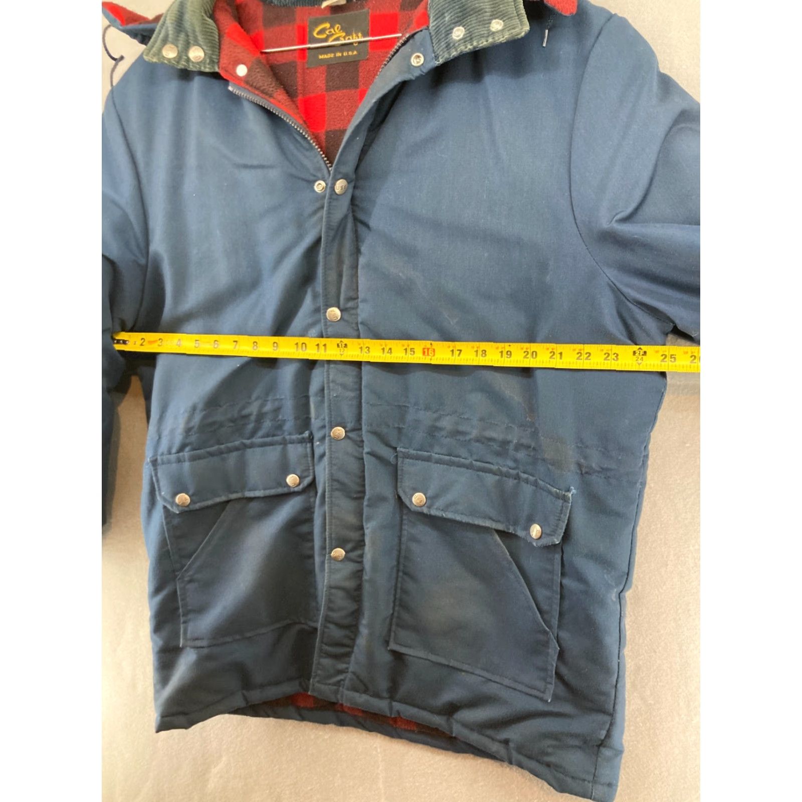 Vintage VINTAGE Cal Craft Jacket Mens L Plaid Blue Wool Lined Parka Casual 80s 90s Cowboy Dad Size US L / EU 52-54 / 3 - 2 Thumbnail