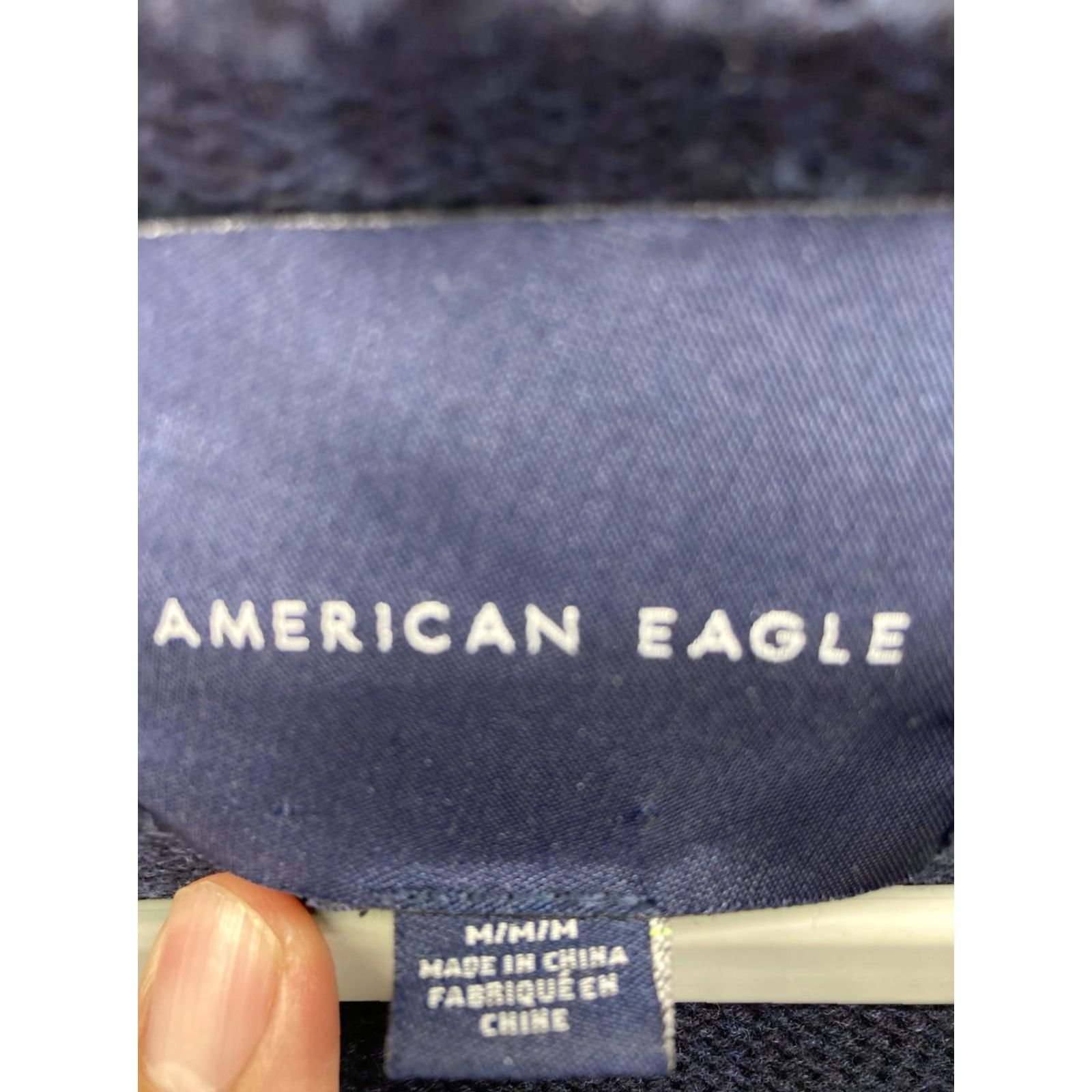 American Eagle Outfitters American Eagle Aztec Hoodie Sweater Men M Blue Long Sleeve Cotton Pullover Size US M / EU 48-50 / 2 - 5 Thumbnail