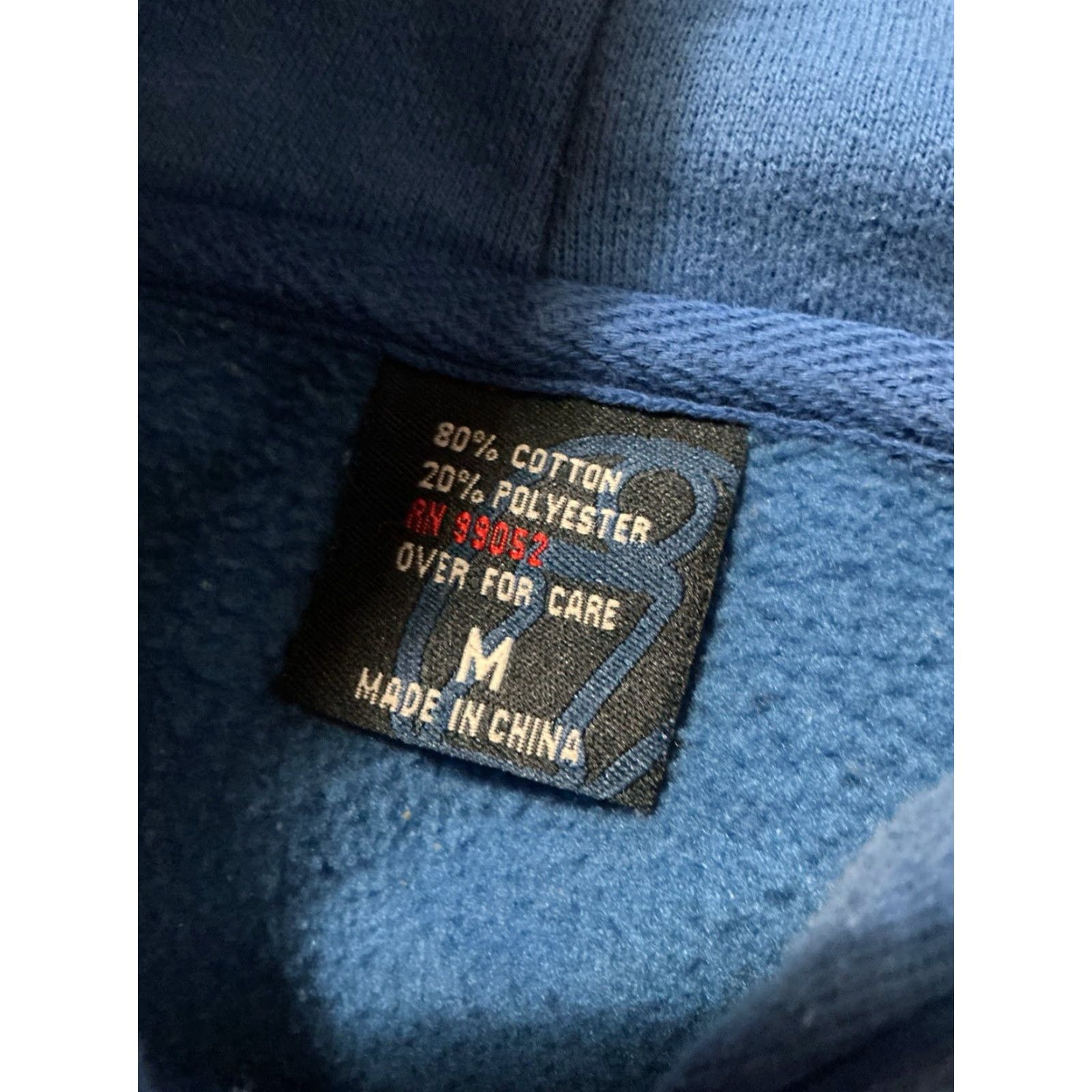 Vintage Yamaha Racing Blues Cru Motorsports MX Dirt Bike Blue Full Zip Fleece Hoodie M Mens Blue Full Zip Hoodie Size US M / EU 48-50 / 2 - 5 Thumbnail