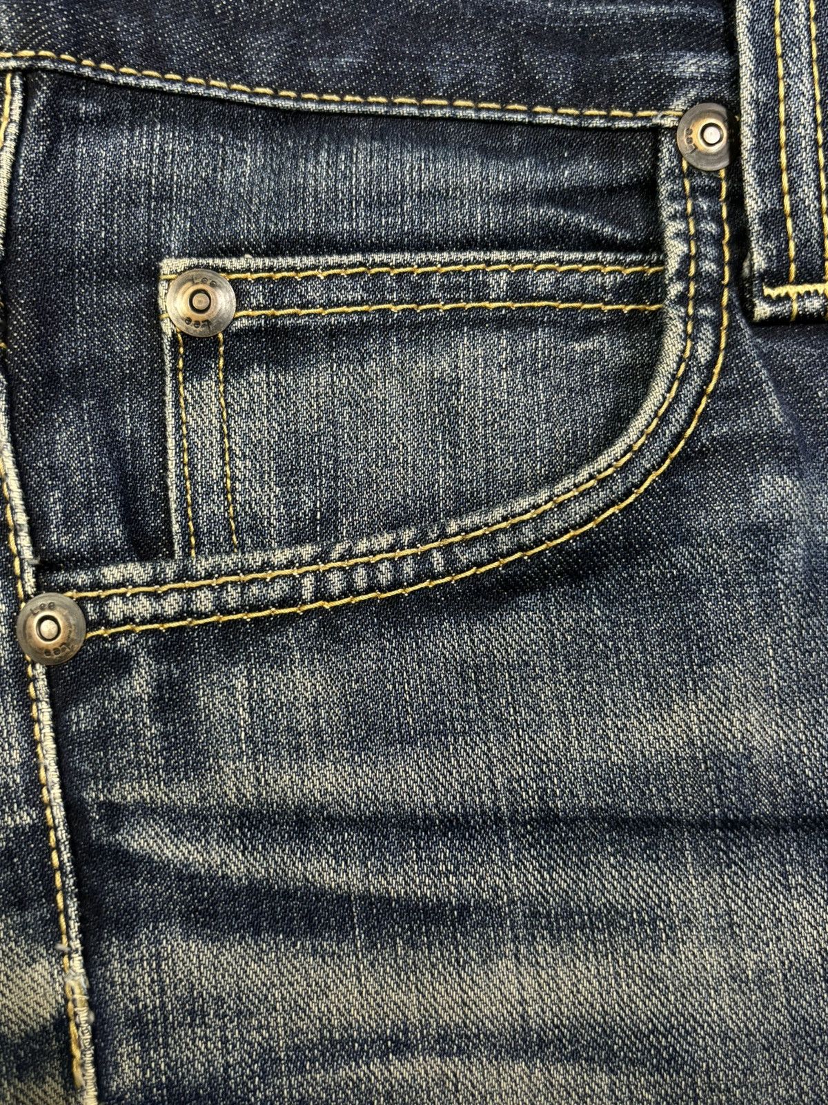 Lee Vintage 90s Lee Riders Mud Wash Flare Distressed Jeans Size US 30 / EU 46 - 5 Thumbnail