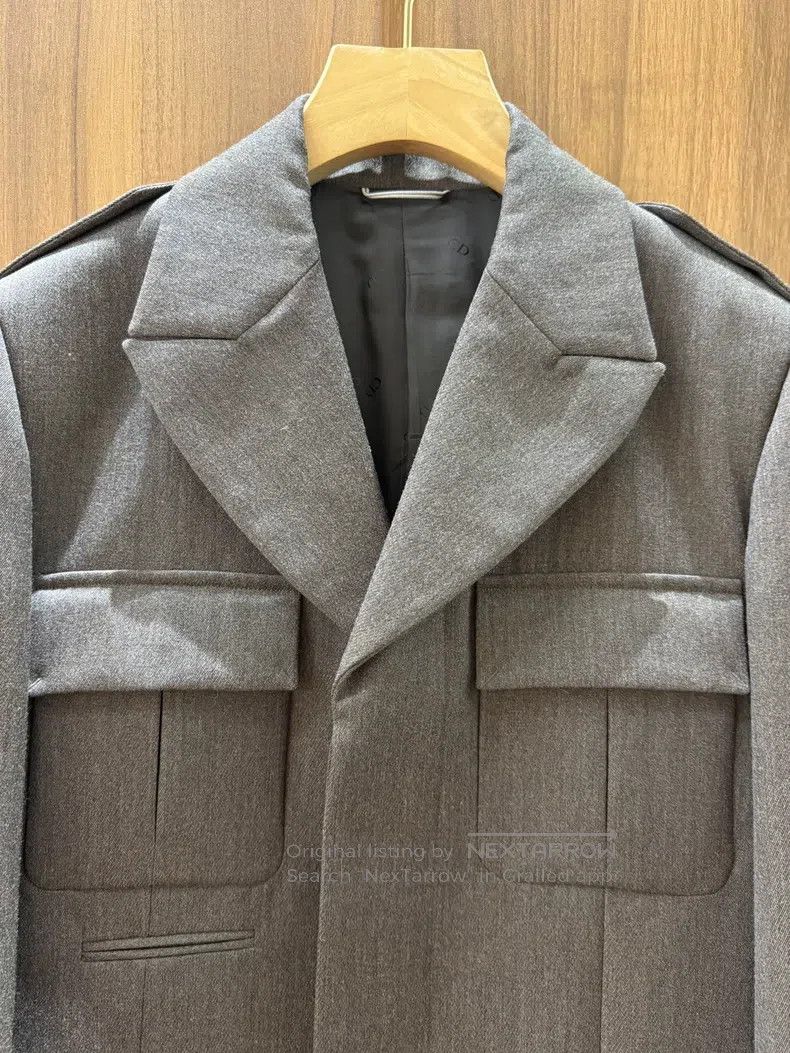Dior Dior Gray woollen jacket Size US S / EU 44-46 / 1 - 3 Thumbnail