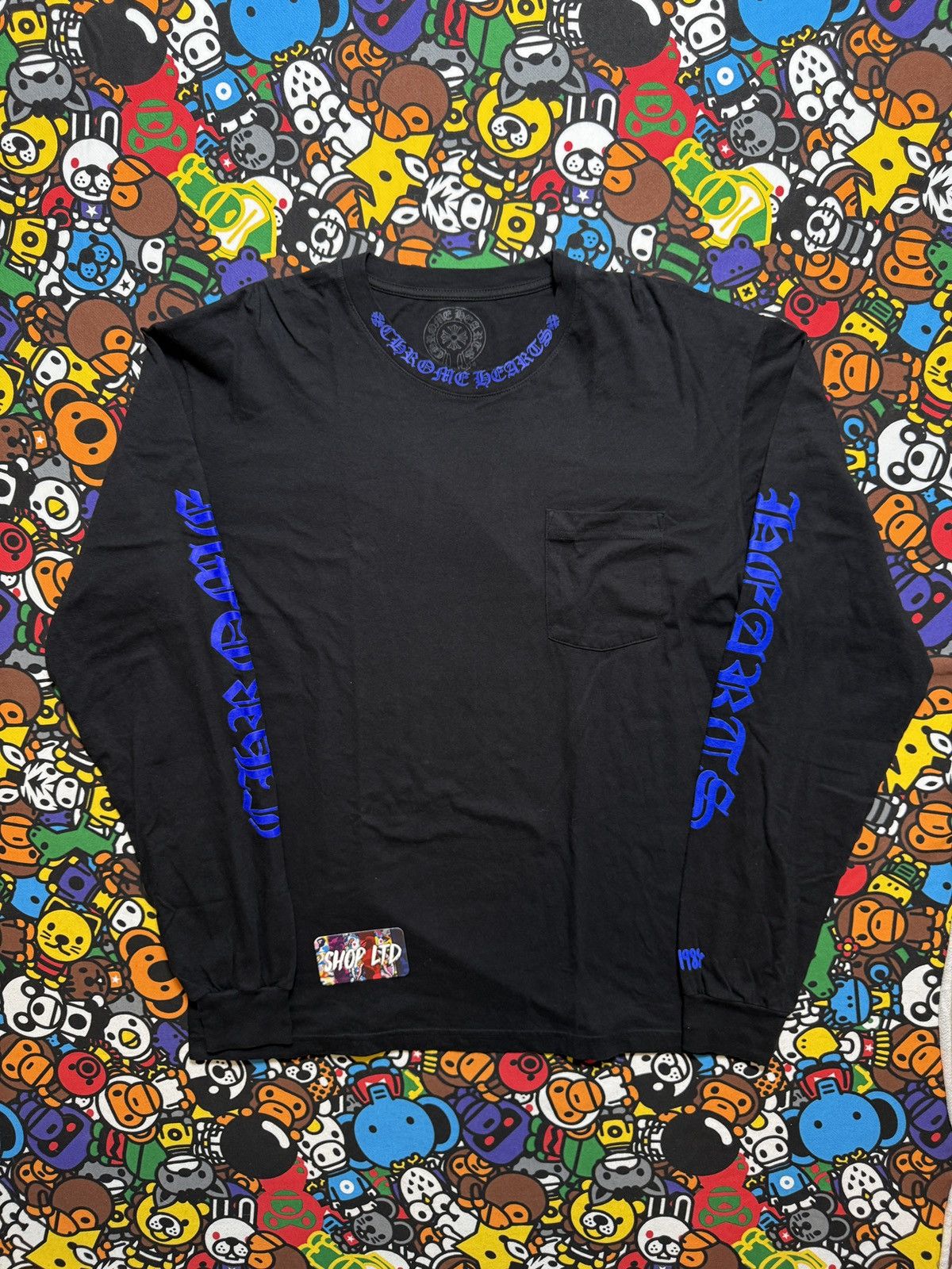 Chrome Hearts Chrome Hearts Black/Script Logo Long Sleeve Tee Size US XL / EU 56 / 4 - 1 Thumbnail