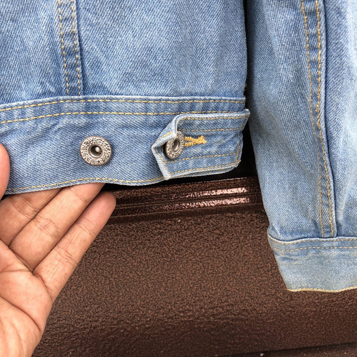 Japanese Brand Nylaus Trucker Denim Jacket Size US M / EU 48-50 / 2 - 8 Thumbnail