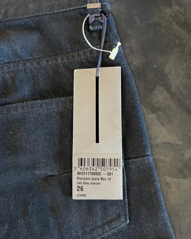 Dior DIOR HOMME AW2008 'LUMIERE DU NORD' WAXED BLEU MARINE DENIM Size US 26 / EU 42 - 6 Thumbnail