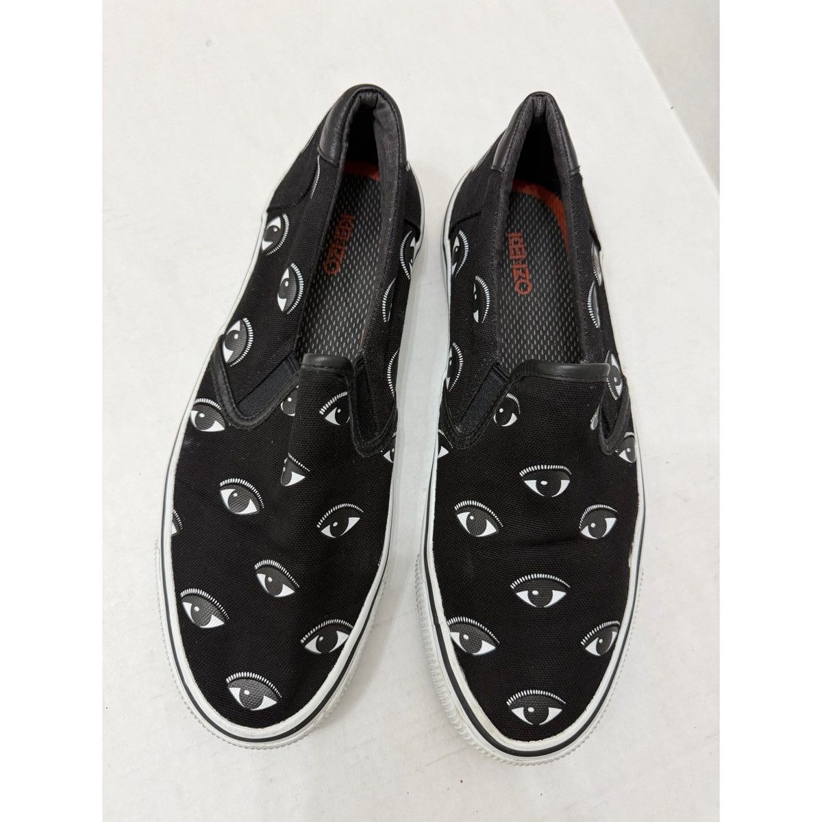 Kenzo KENZO EYE 👁️ BLACK SLIP ON SNEAKERS Size US 9 / EU 42 - 6 Thumbnail