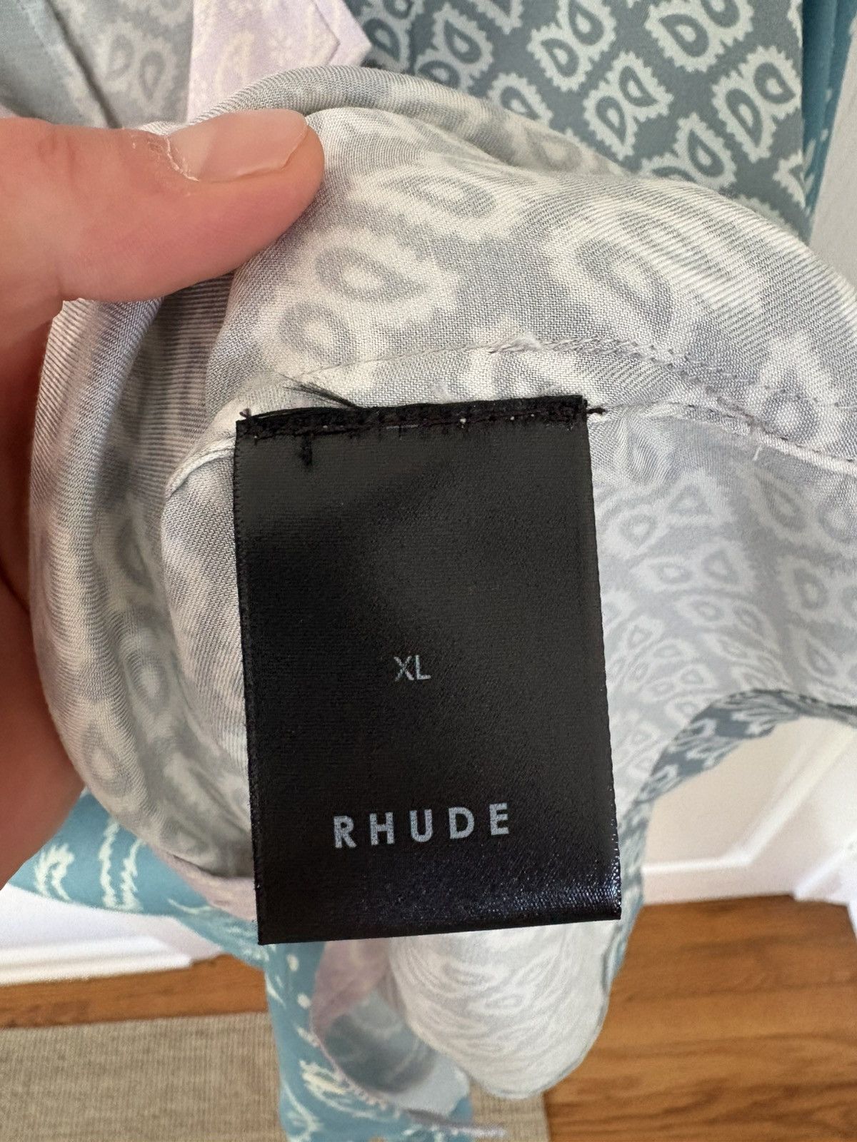 Rhude Rhude Multi Paisley Button Down - Green/Blue Size US XL / EU 56 / 4 - 4 Thumbnail