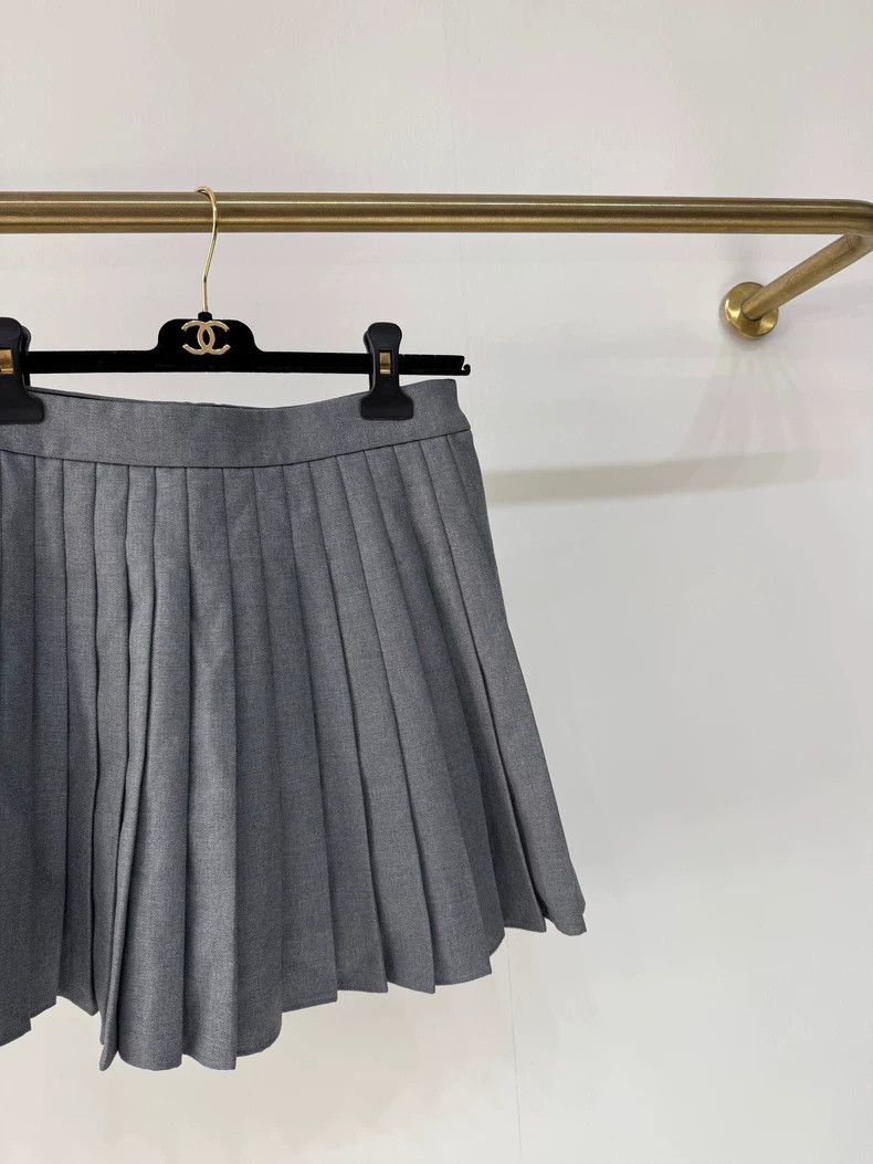 Thom Browne Thom browne High-priced gray wool pleated skirt 2503-Nextar Size 25" / US 0 / IT 36 - 3 Thumbnail