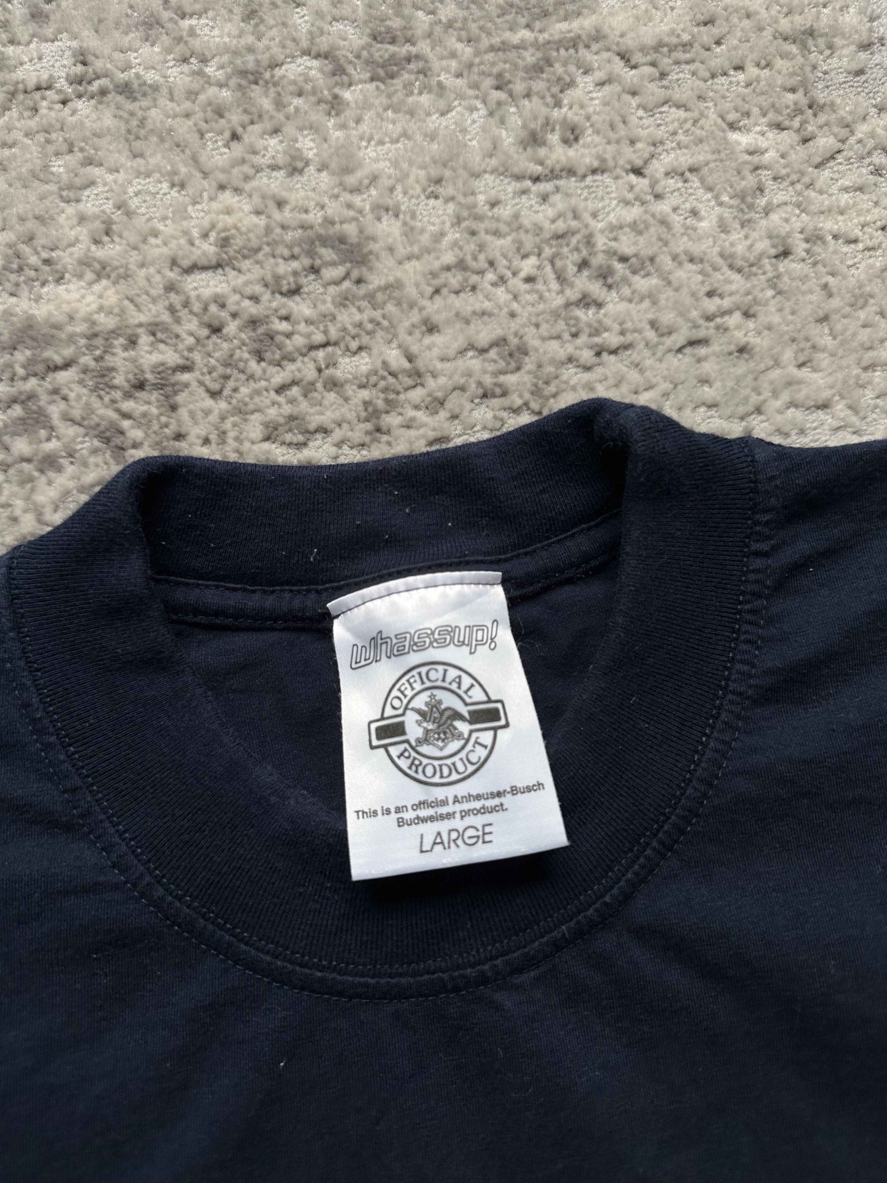 Budweiser Budweiser whassup vintage t shirt Size US L / EU 52-54 / 3 - 4 Thumbnail
