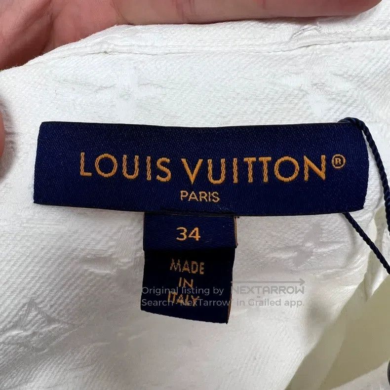Louis Vuitton Louis Vuitton SS23 Full Logo Embossed Single Sleeveless Wh Size XXS / US 00 / IT 34 - 3 Thumbnail
