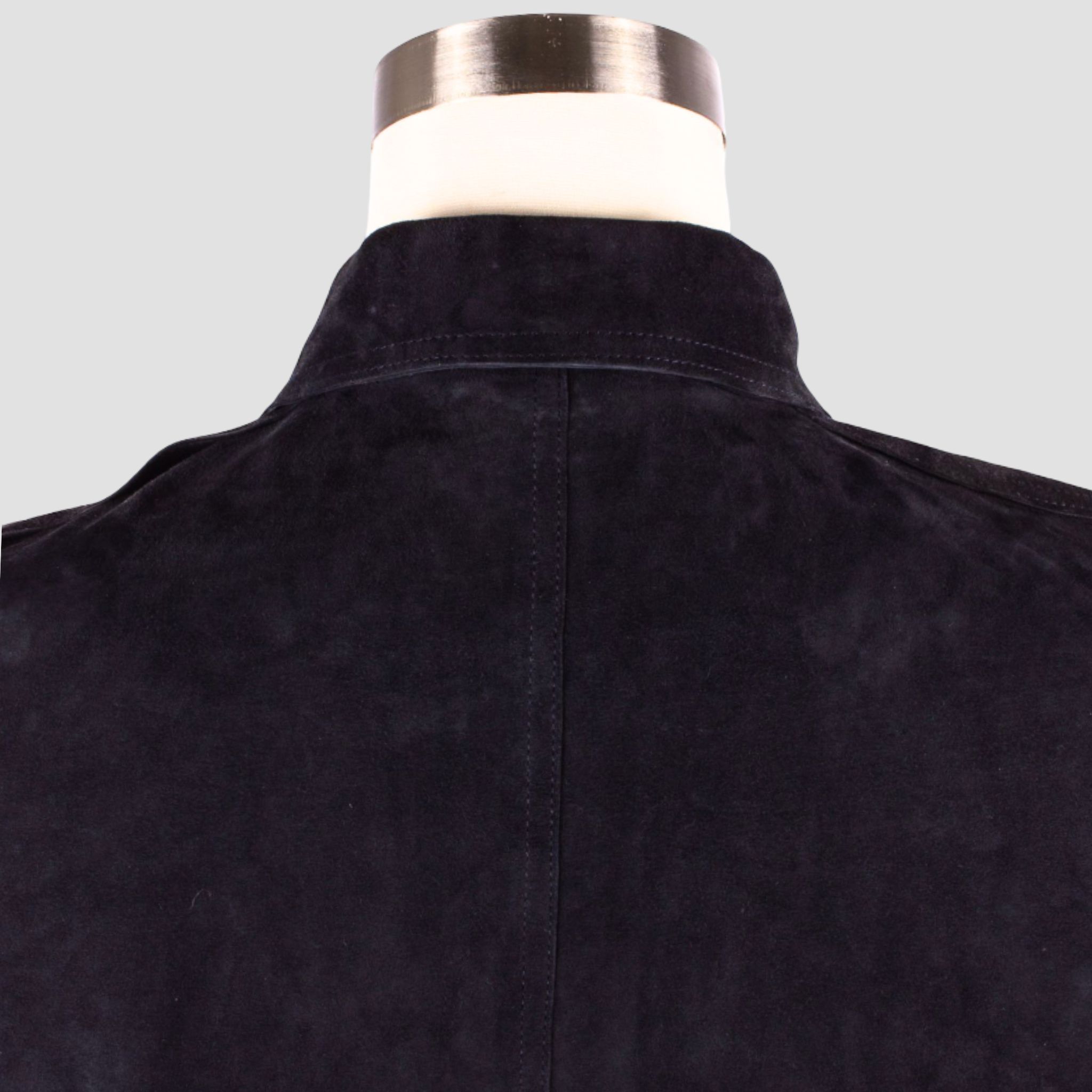 Prada PRADA S/S 2003 Dark Navy Suede Leather Field Jacket Size US M / EU 48-50 / 2 - 6 Thumbnail