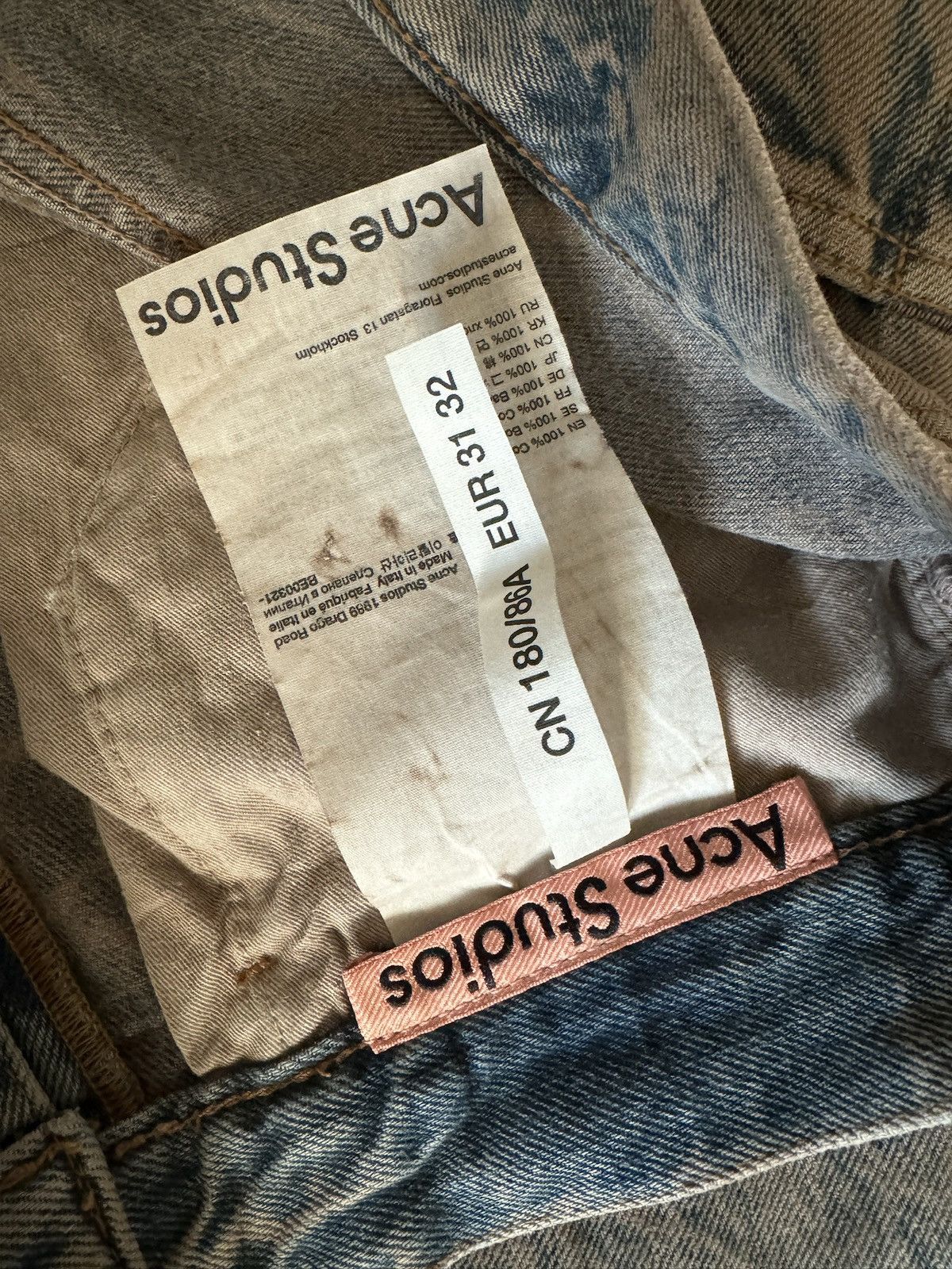Acne Studios 1989 Drago Road 29×32 Acne Studios Loose Fit Jeans 1989 Drago Road