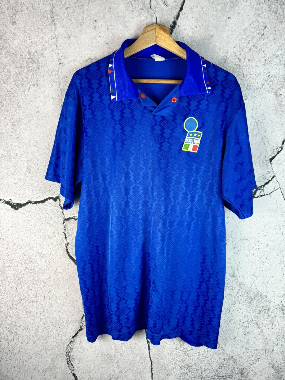 Vintage Vintage Italy 90s world cup soccer jersey Size US XL / EU 56 / 4 - 1 Thumbnail