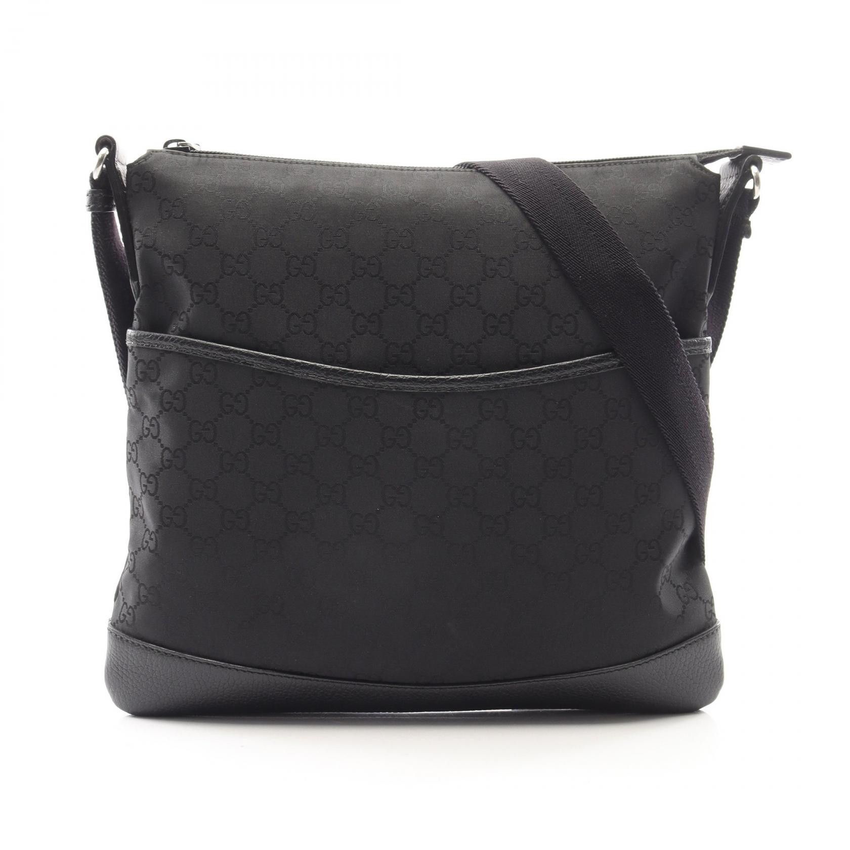 Gucci Gucci Gucci GG Canvas Nylon Leather Shoulder Bag Textile Shoulder Bag 374414 DUTY FREE for USA Size ONE SIZE - 1 Thumbnail