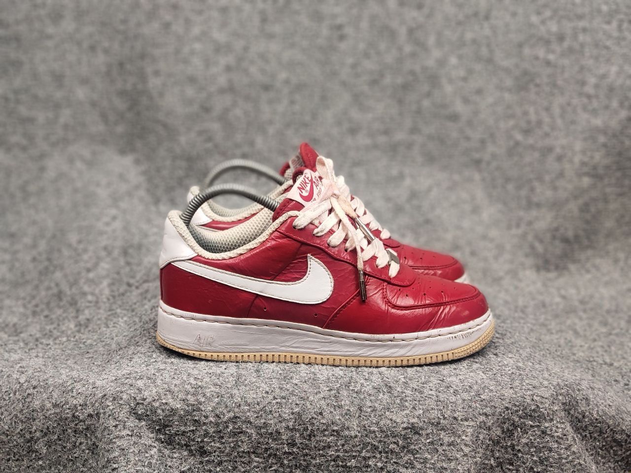 Nike Vintage Nike Air Force Slam Jam Varsity red Supreme sneakers Size US 7 / EU 40 - 5 Thumbnail