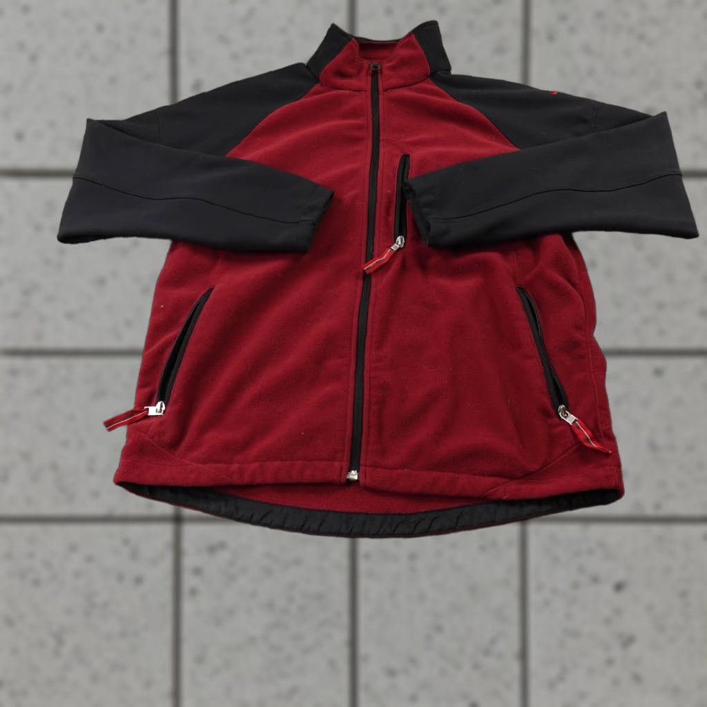 Nike VINTAGE Nike AeroLoft Jacket Mens M Red Black Fleece Softshell Full Zip Coat Y2K 00s Size US M / EU 48-50 / 2 - 1 Thumbnail