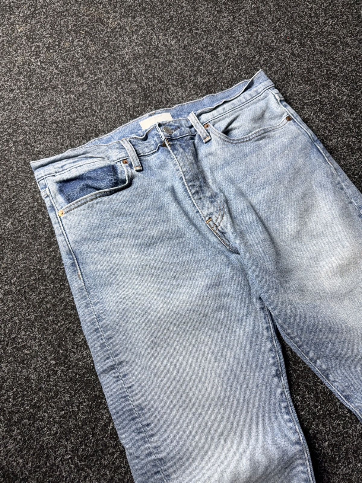 Levi's 00s Y2K Levi’s Altered 510 Skinny Jeans Light Wash Raw Hem Size US 34 / EU 50 - 6 Thumbnail