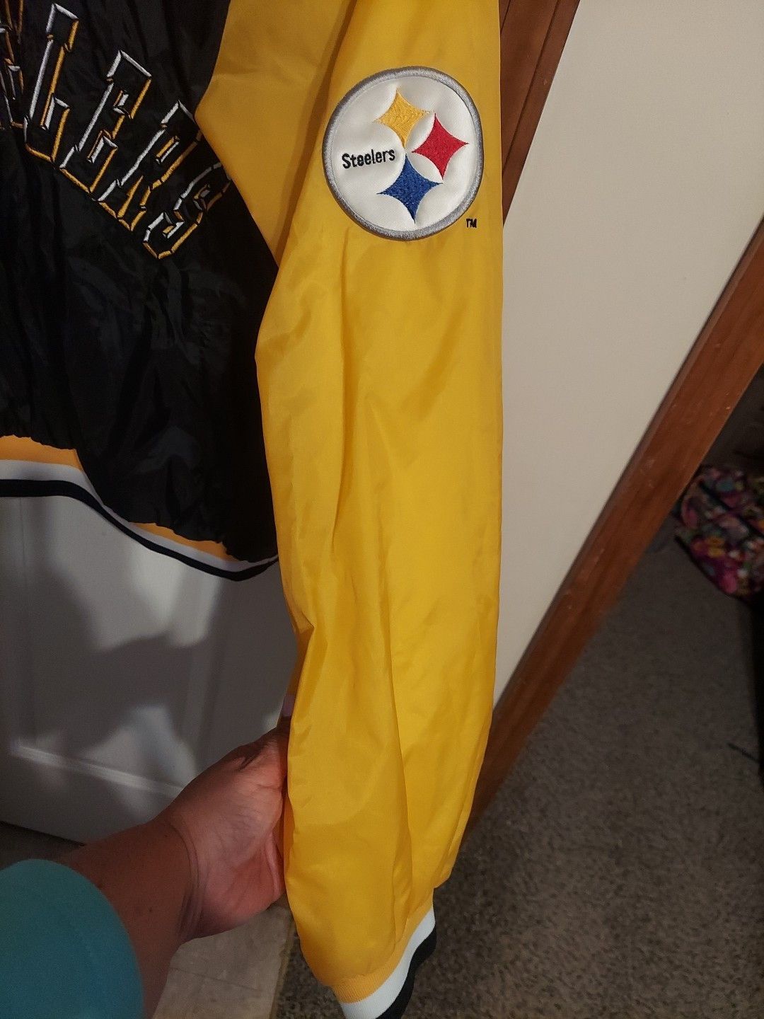 Chalk Line Vintage CHALK LINE Pittsburgh Steelers NFL Pullover Jacket Size US L / EU 52-54 / 3 - 9 Thumbnail