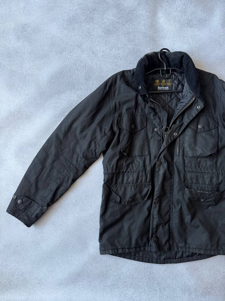 Pre-owned Barbour Vintage Sapper Waxed Jacket Black