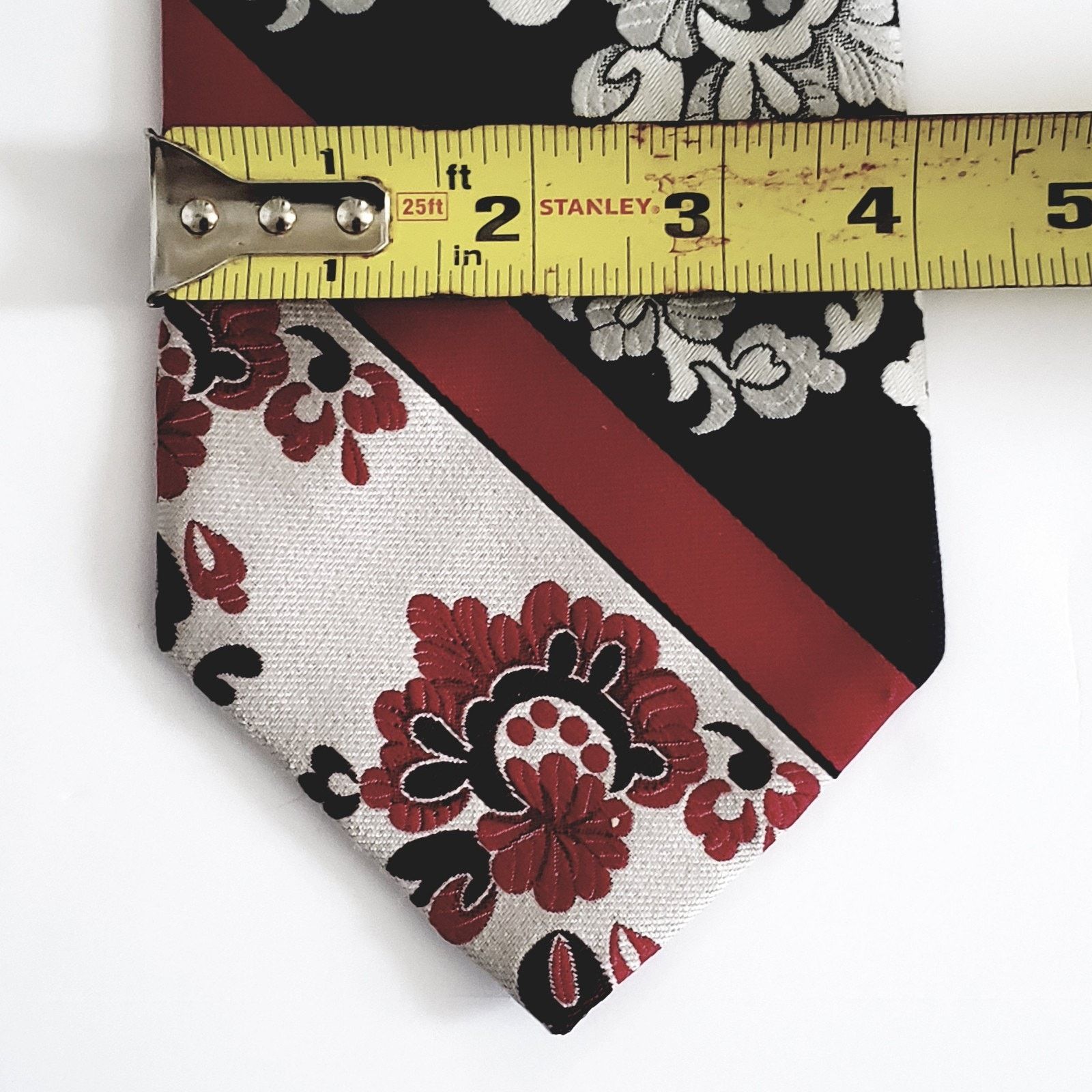 Custommade Courtney Custom Classic Men's Tie Floral Multicolored #1R Size 26 - 5 Thumbnail
