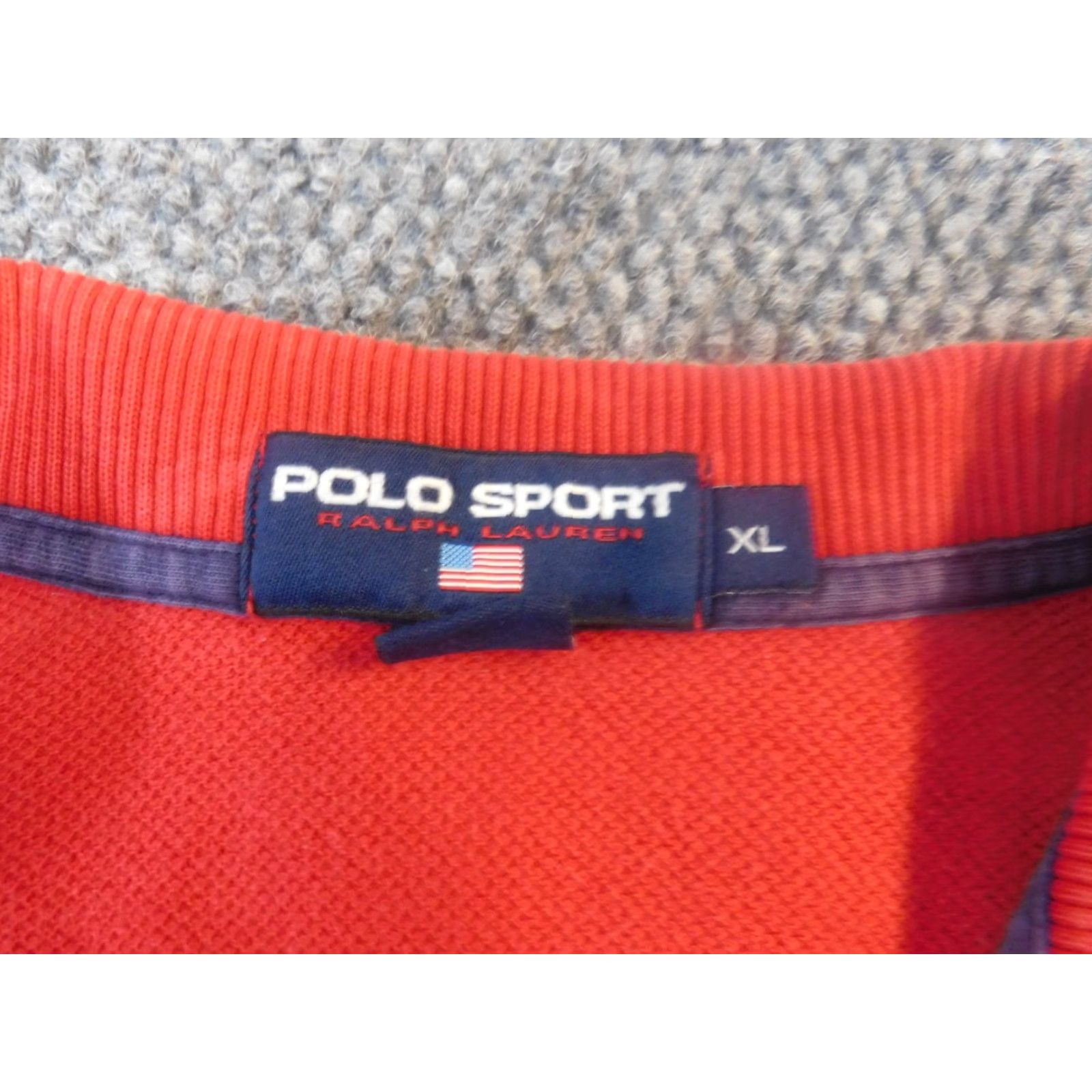 Vintage VINTAGE Polo Sport Shirt XL Mens Red Logo Knit Cotton Short Sleeve Collared 90s Y2K Golf Sports Size US XL / EU 56 / 4 - 6 Thumbnail