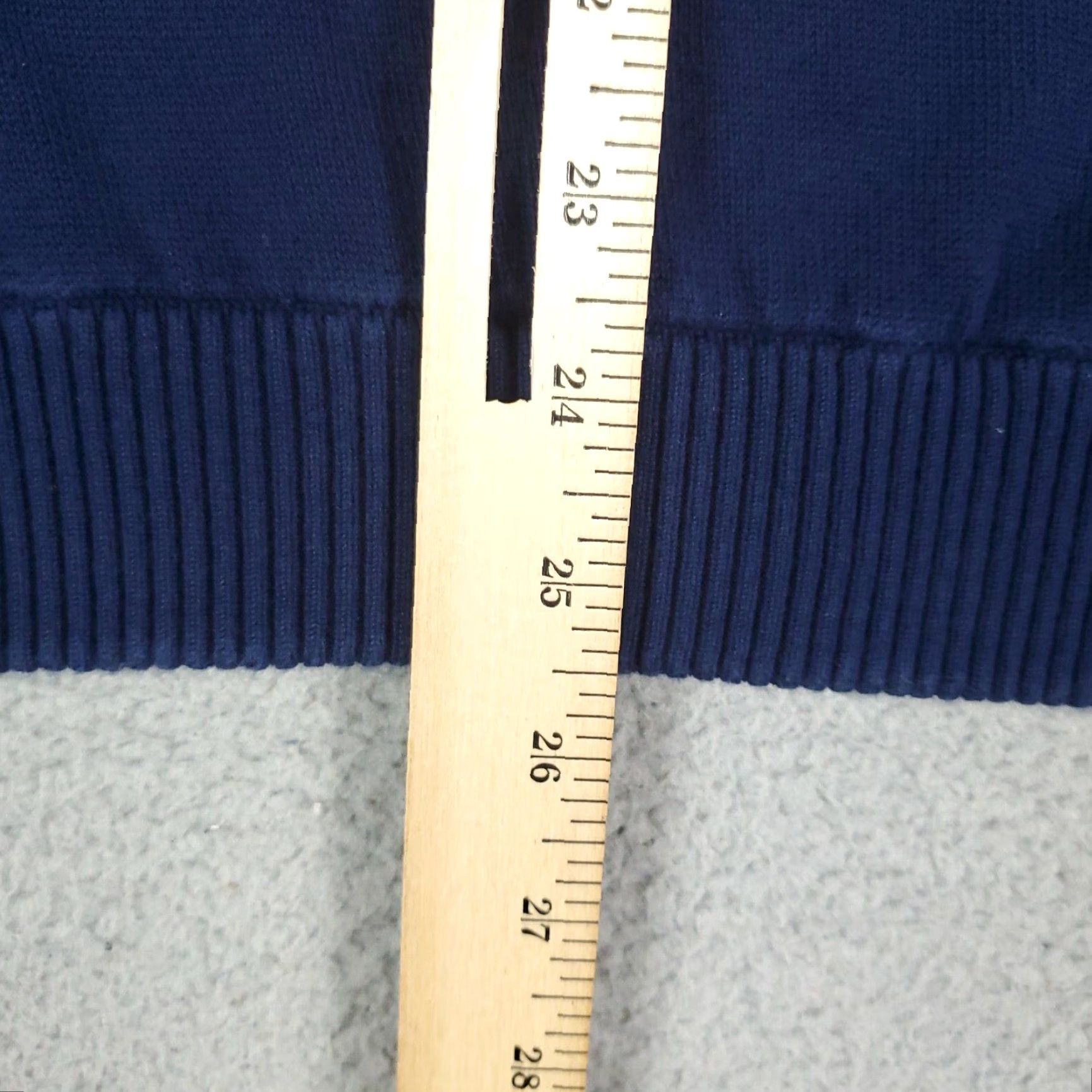 Vintage Alan Flusser Quarter Zip Pullover Sweater Blue Small Unisex Adult Size US S / EU 44-46 / 1 - 6 Thumbnail
