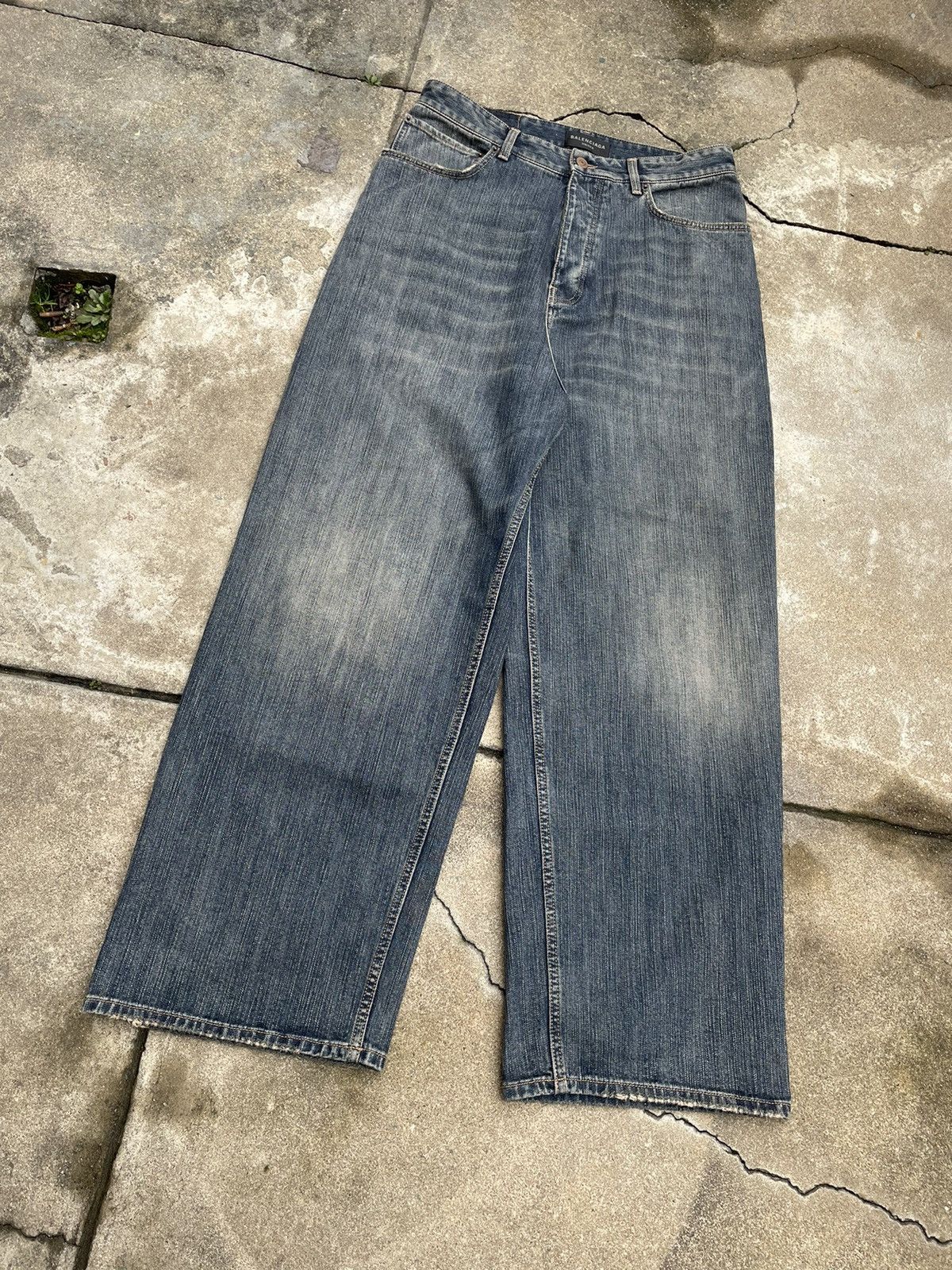 Balenciaga SS23 Baggy Wide Leg Denim Size US 32 / EU 48 - 2 Thumbnail