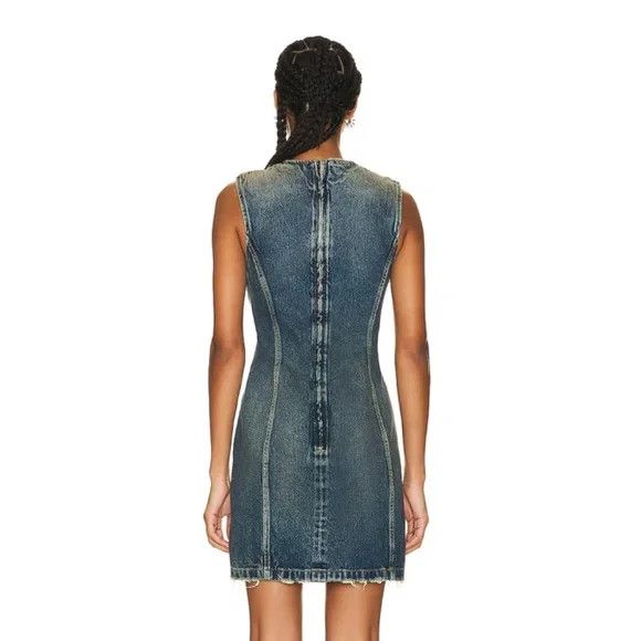 Givenchy GIVENCHY Denim Mini Dress - MILITARY BLUE - NEW WITH TAGS Size M / US 6-8 / IT 42-44 - 12 Thumbnail
