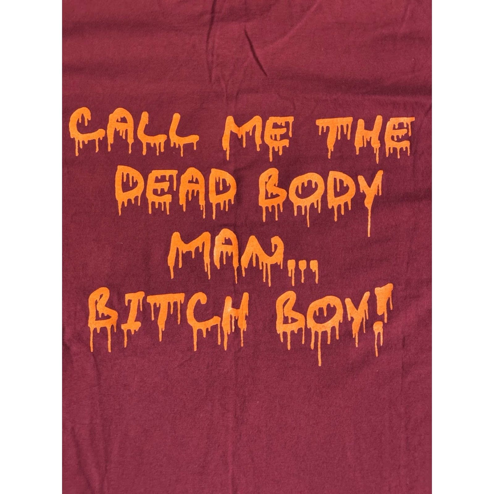 Fruit Of The Loom VINTAGE Terror Wheel 1994 ICP Call Me The Dead Body Man T Shirt XL Maroon Size US XL / EU 56 / 4 - 4 Thumbnail