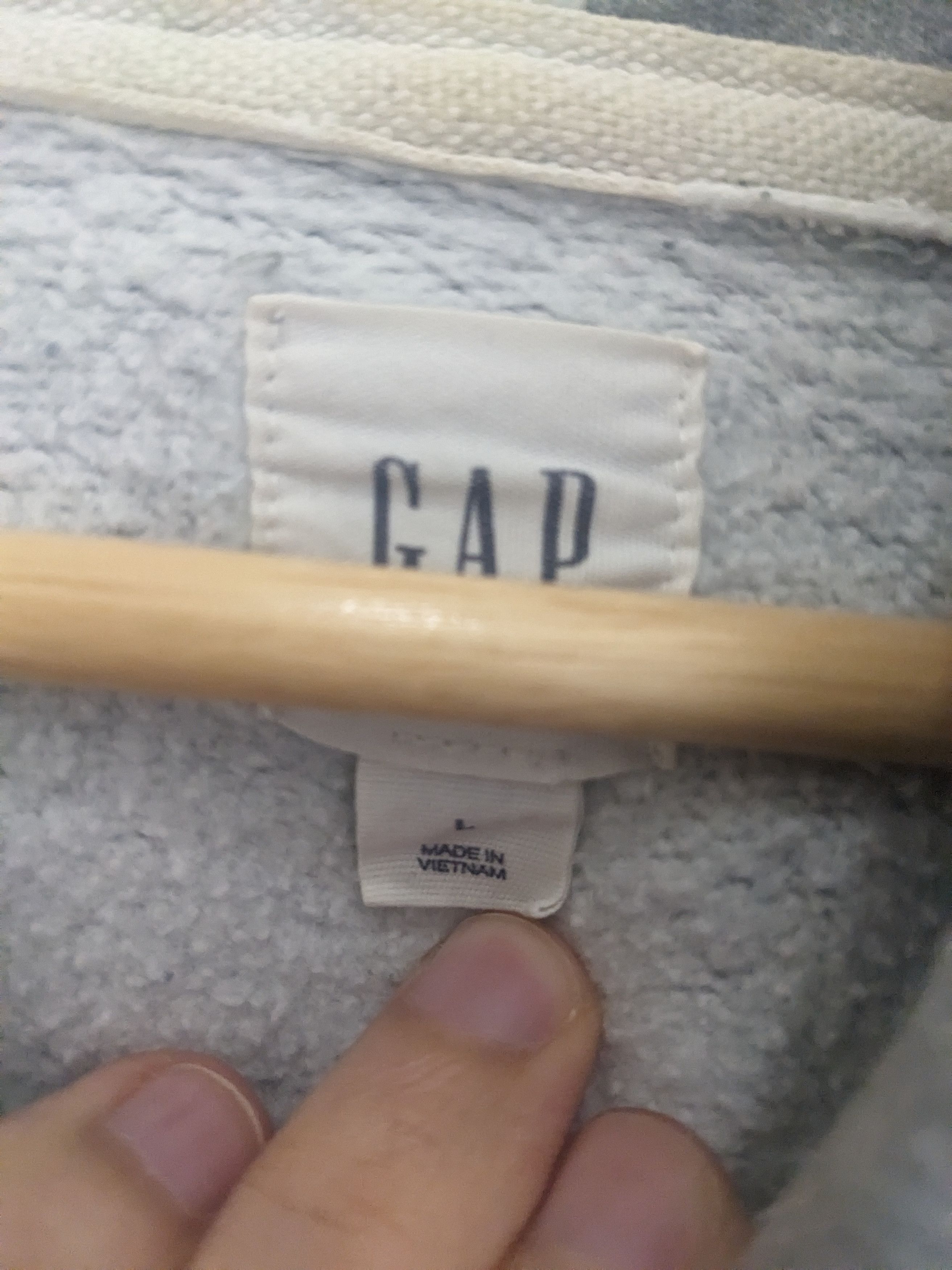 Gap GAP LOGO HOODIE | GREY | LARGE Size US L / EU 52-54 / 3 - 2 Thumbnail