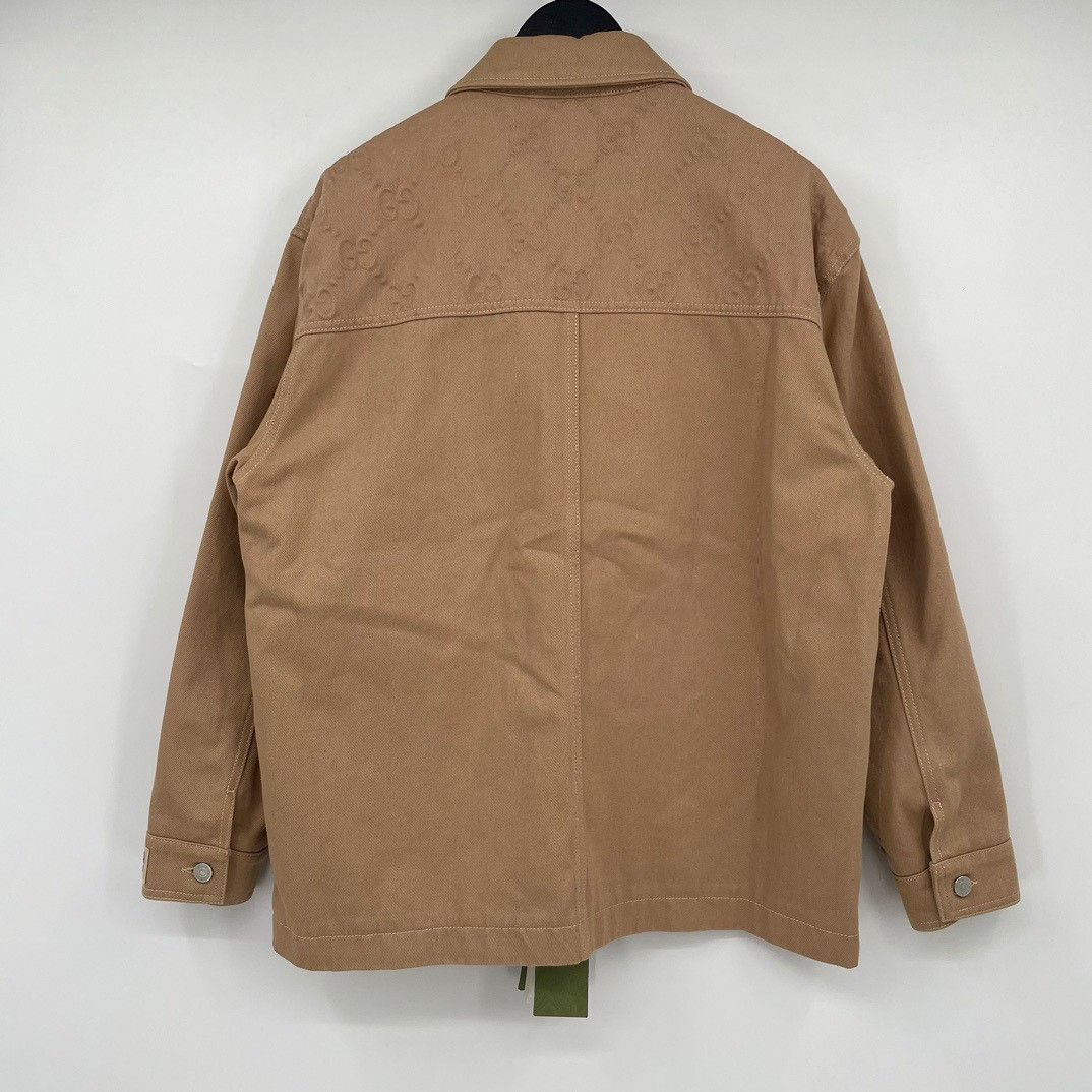 Gucci Gucci embossed double G-sleeved denim jacket Size US S / EU 44-46 / 1 - 2 Thumbnail