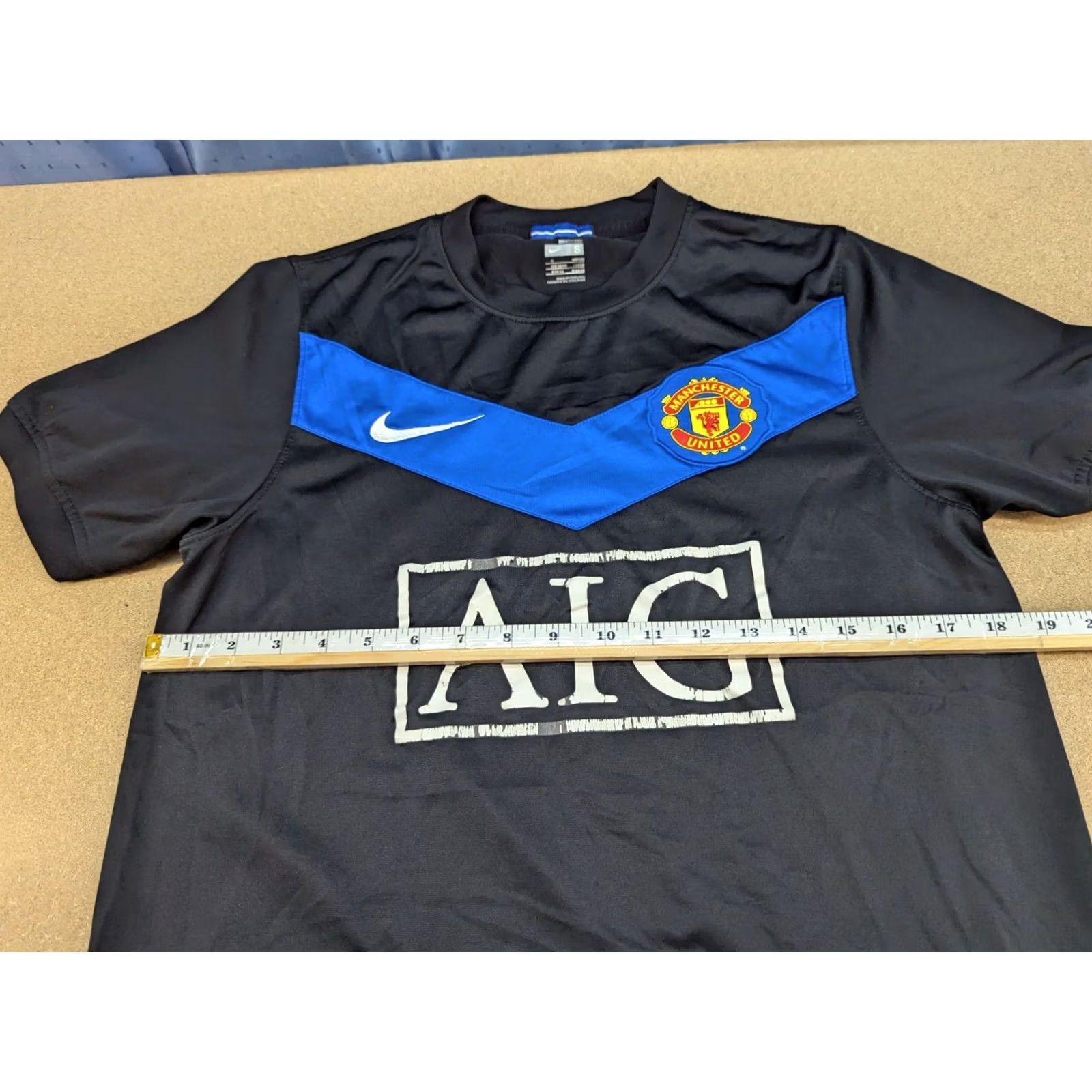 Nike Nike Manchester Unit 2009-2010 Away Jersey Mens Size S Football Shirt Black Size US S / EU 44-46 / 1 - 7 Thumbnail