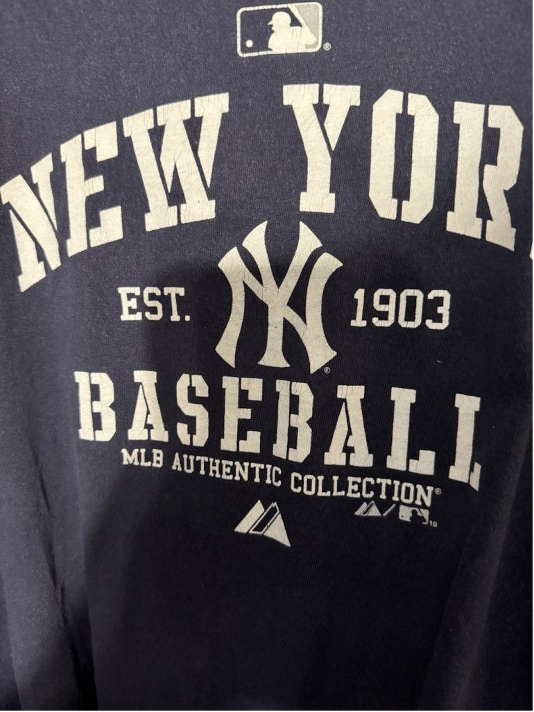Majestic New York Yankees Majestic Short Sleeve Tee Mens XXL Blue Size US XL / EU 56 / 4 - 5 Thumbnail