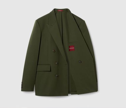 Gucci o1loc1c1125 824153 Double Breasted Light Wool Jacket Size US M / EU 48-50 / 2 - 7 Thumbnail