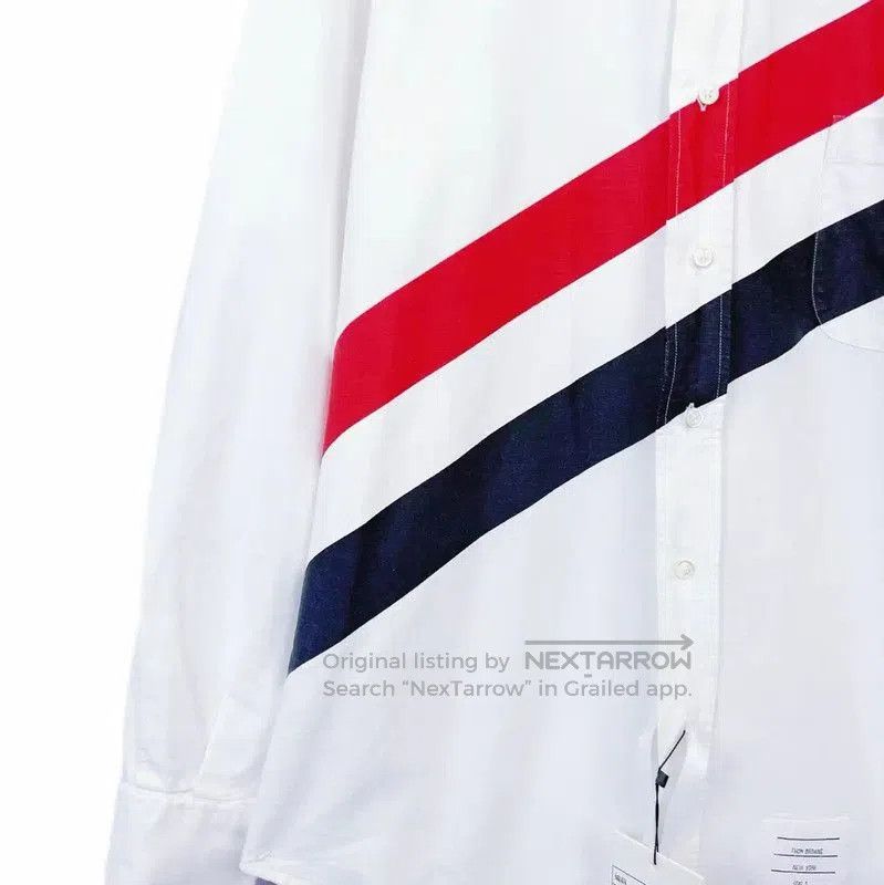 Thom Browne Thom Browne Long Sleeve White Cotton Shirt . Size M / US 6-8 / IT 42-44 - 4 Thumbnail