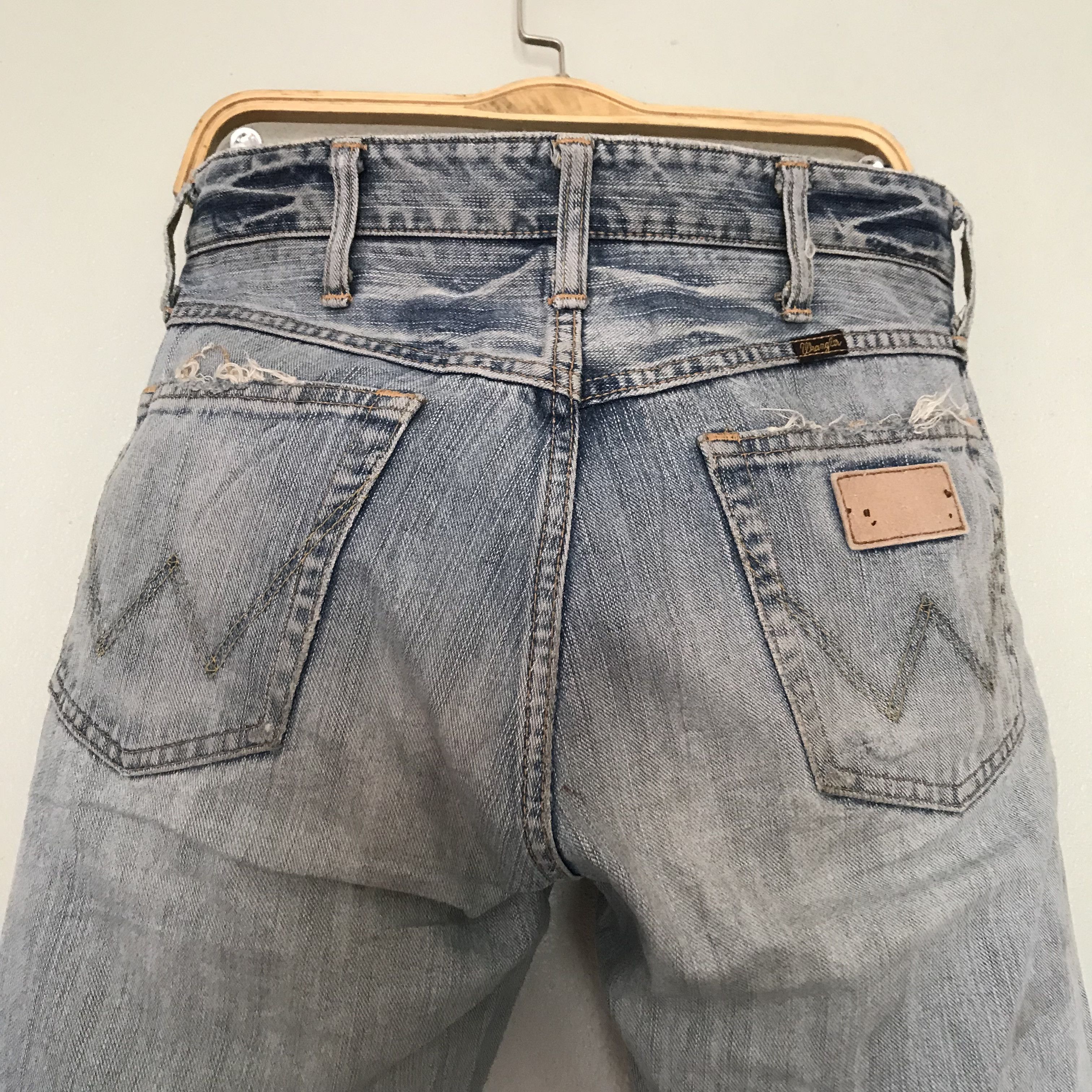 Wrangler Vintage 90s Wrangler Light Wash Faded Blue Stone Size US 30 / EU 46 - 10 Thumbnail
