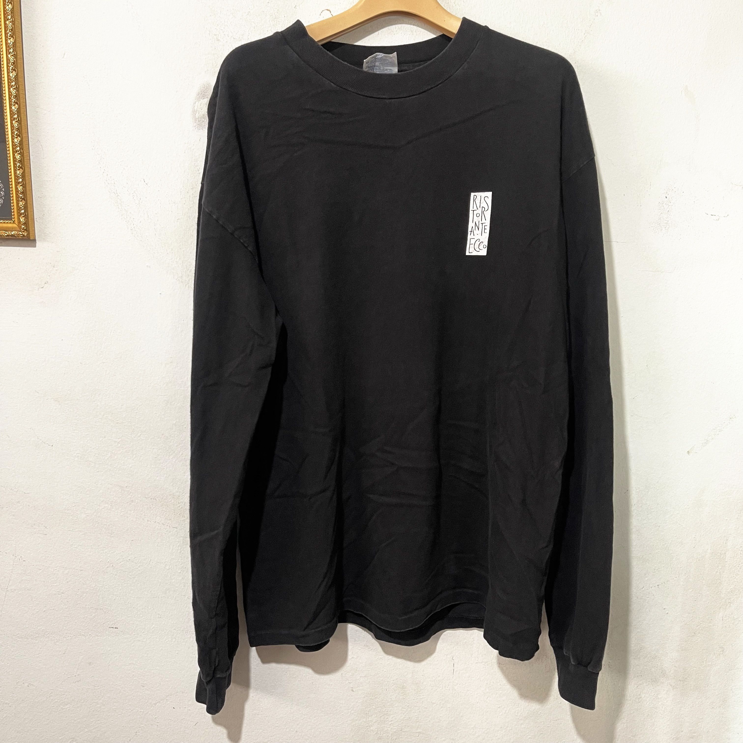 Vintage Vintage 90s Ris For Ante Ecco Long Sleeve T-Shirt Size US L / EU 52-54 / 3 - 1 Thumbnail