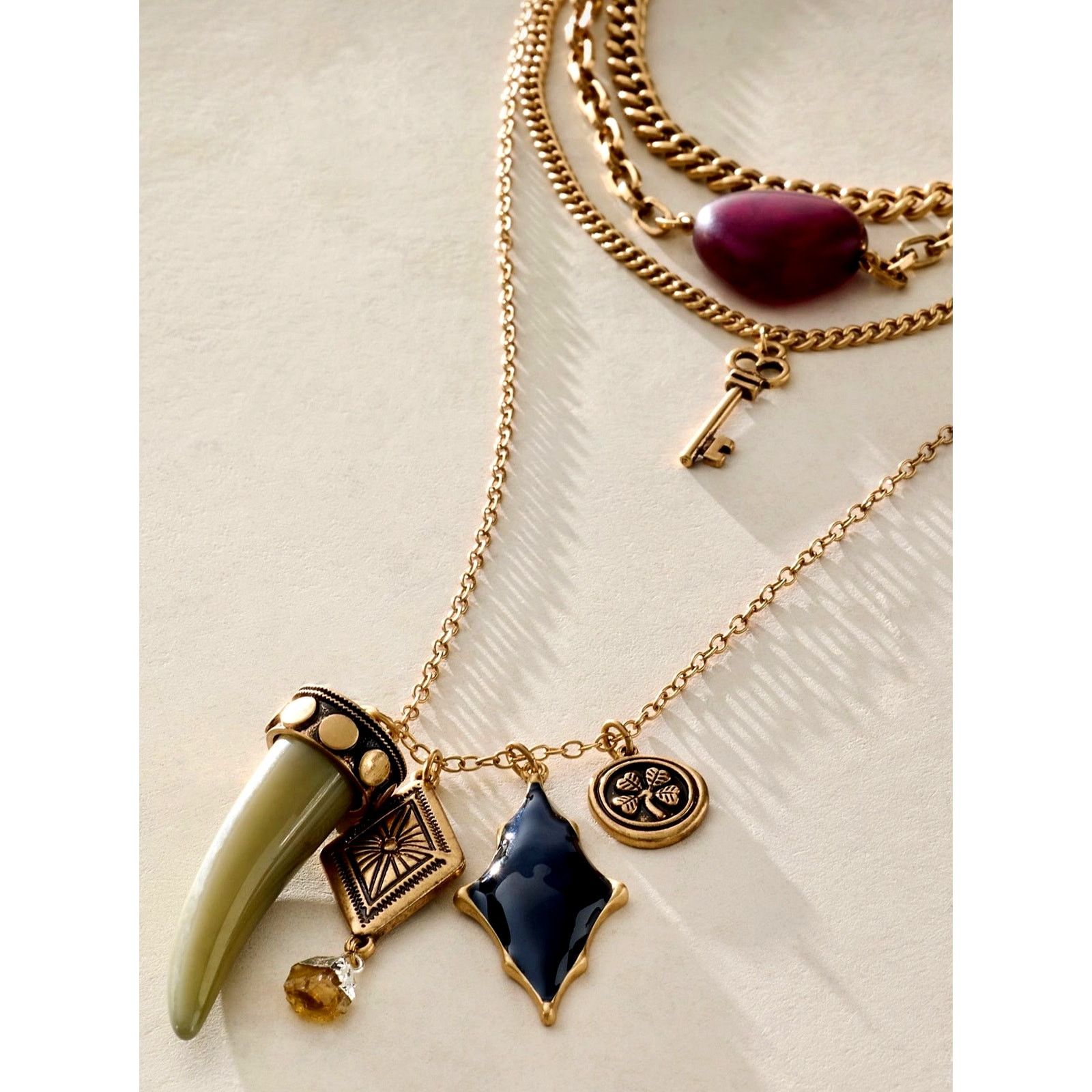 Free People Free People Zella Layer Necklace Gold One Size Size ONE SIZE - 3 Thumbnail