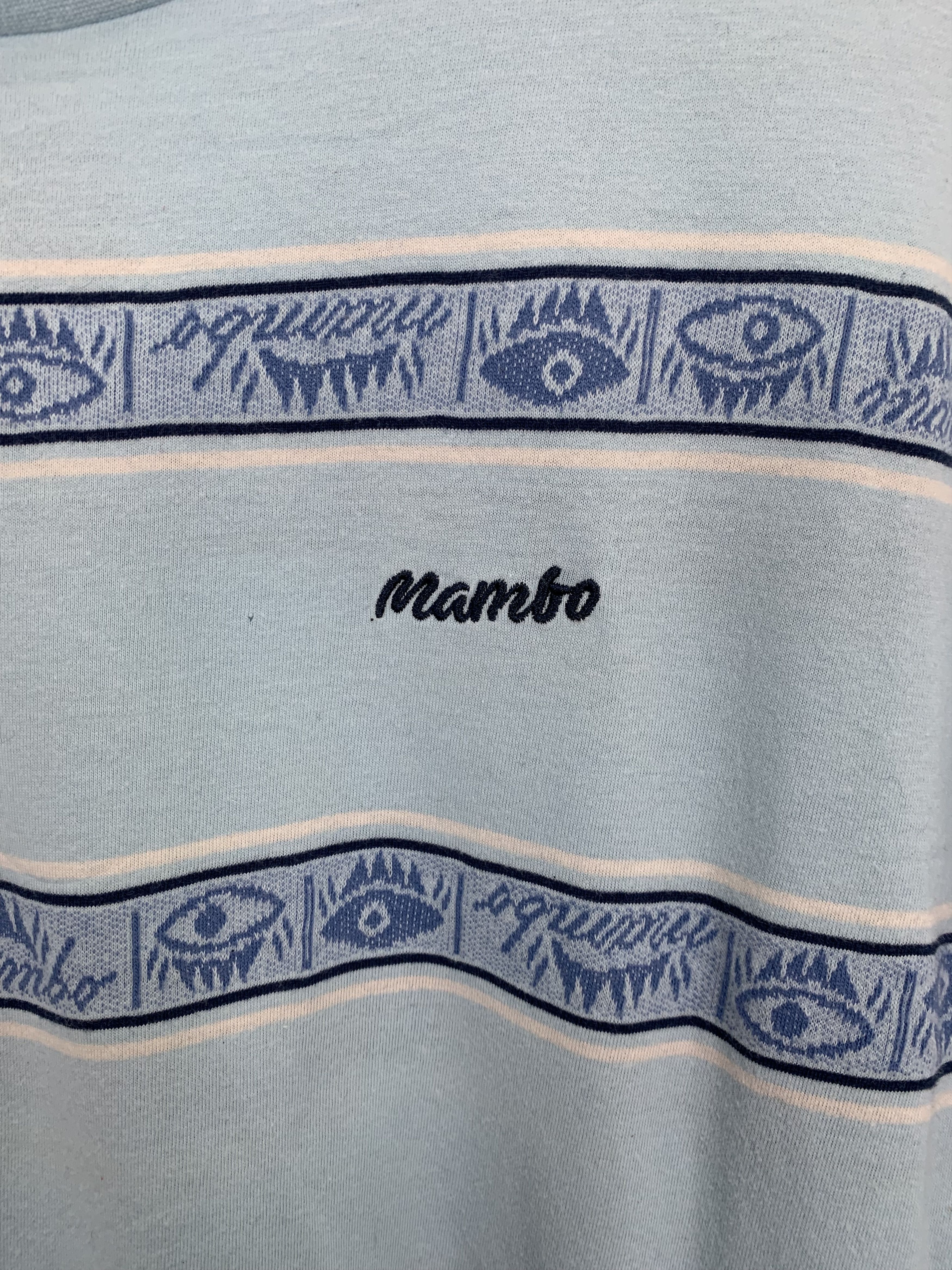 Mambo × Vintage Vintage Y2k Mambo Striped T Shirt TA0197 Size US XL / EU 56 / 4 - 8 Thumbnail
